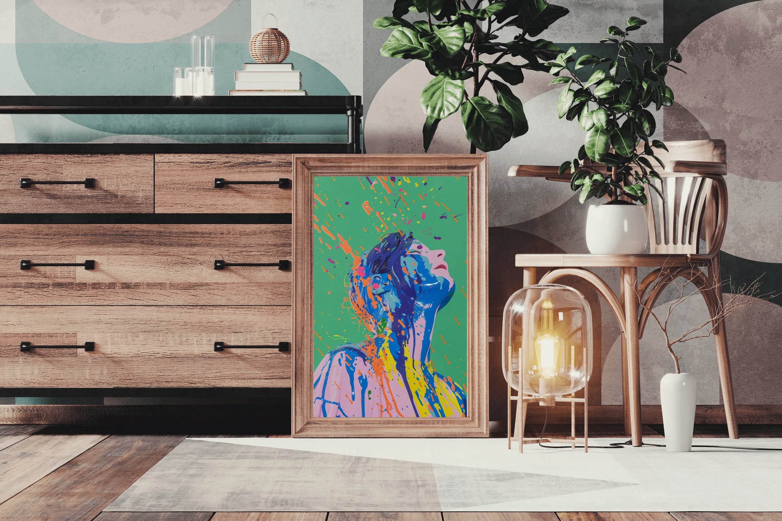 Splashed Dreams Modern Wall Art - beink online art store