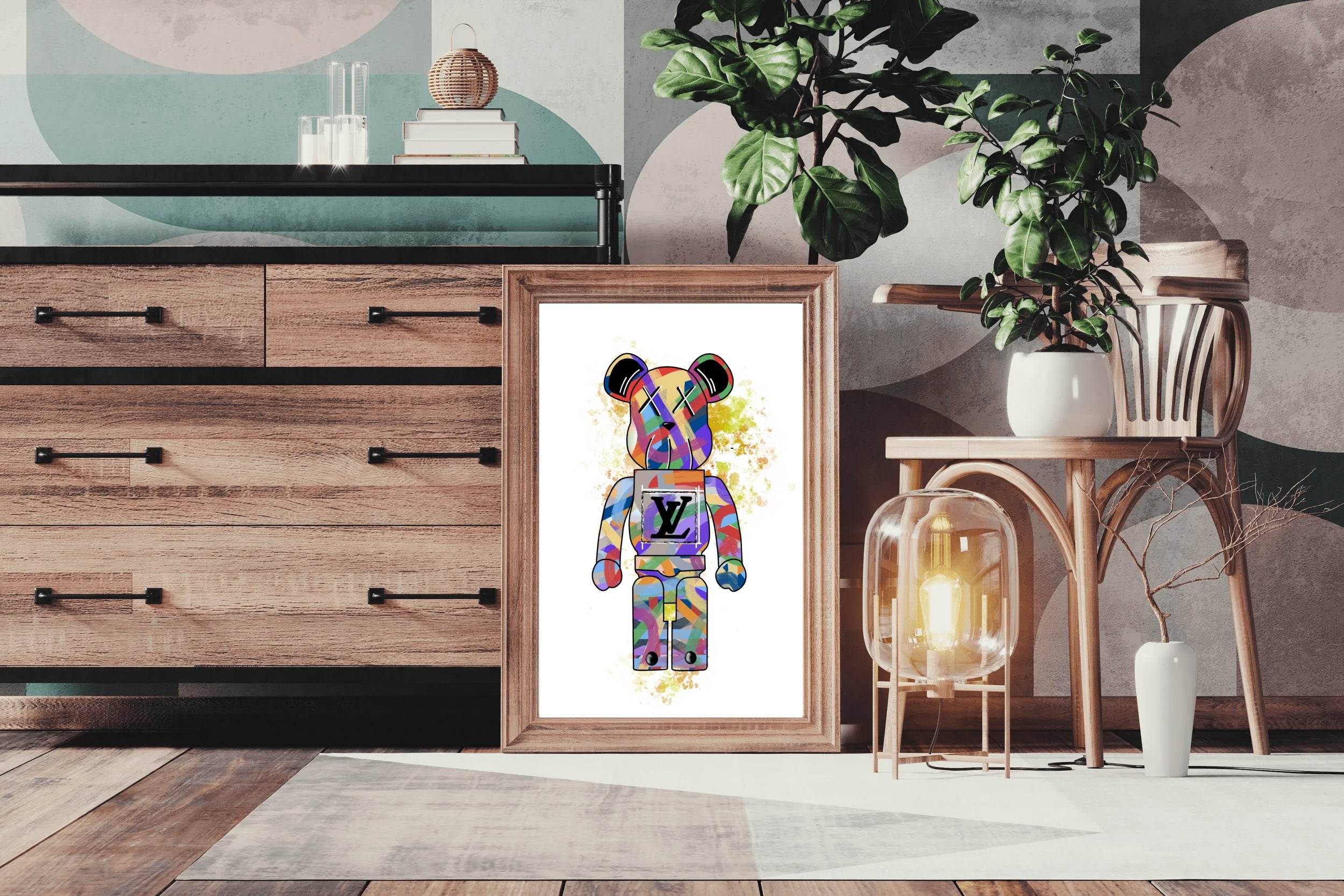 Kaws LV X Supreme Collection Wall Art - beink online art store