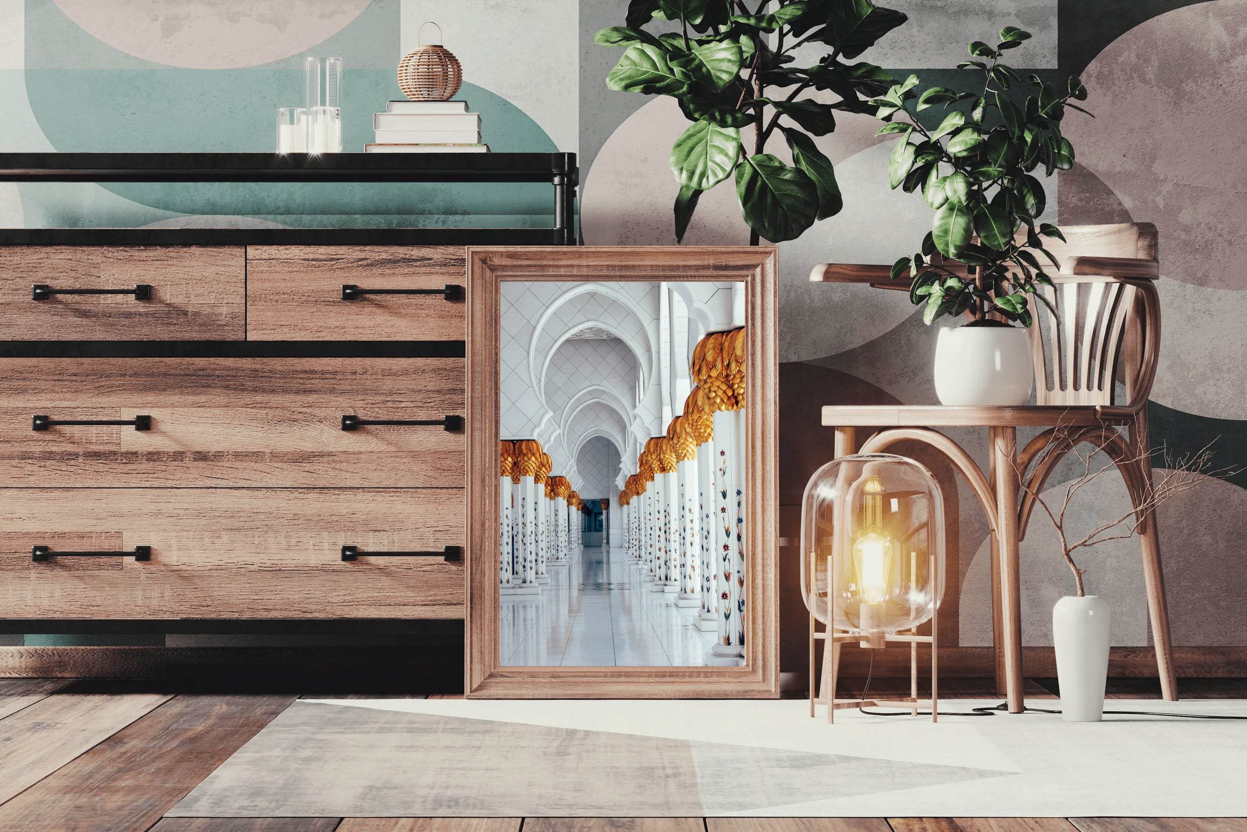 Golden Pathways Wall Art - beink online art store