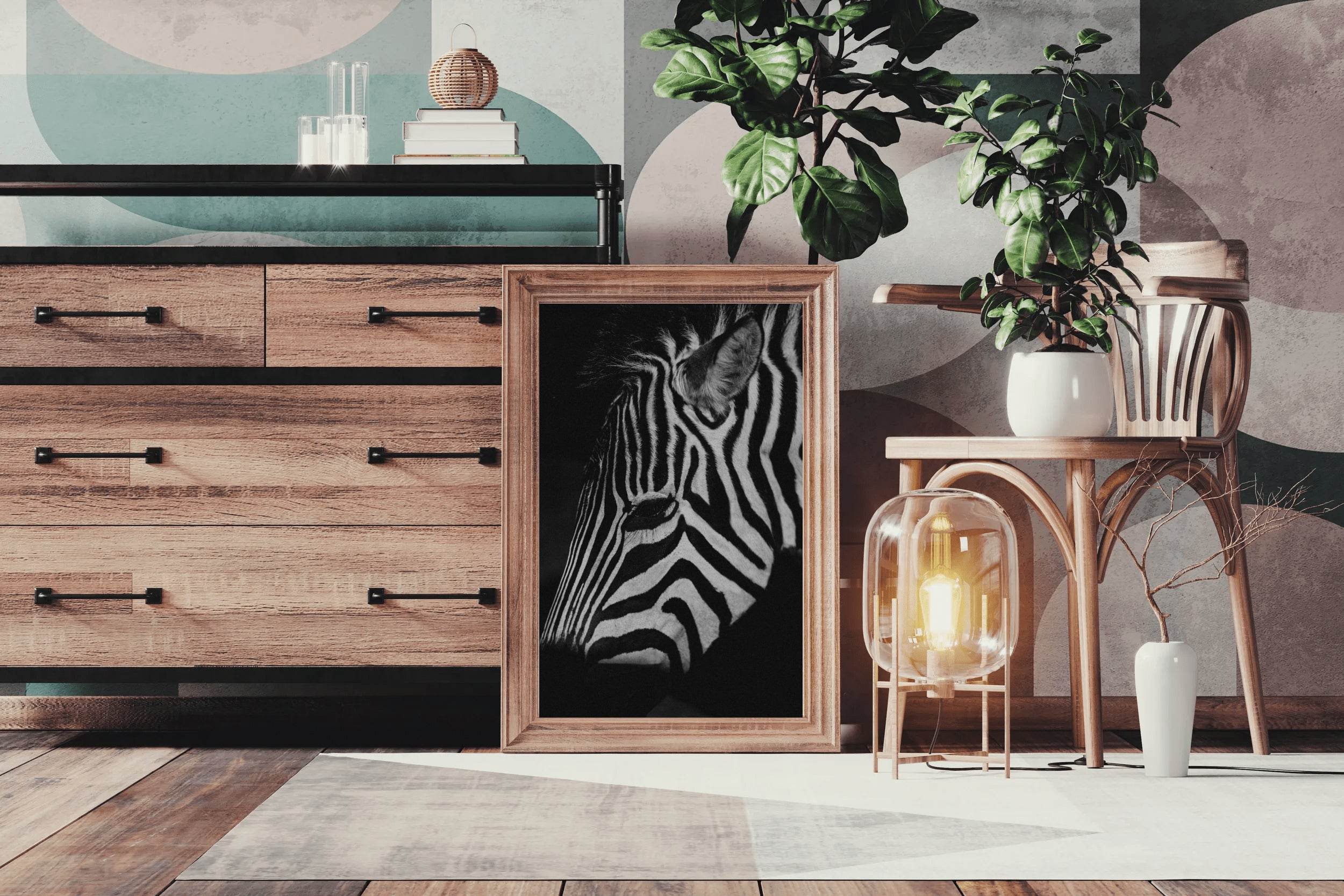 Zebra Black & White Wall Art - beink online art store