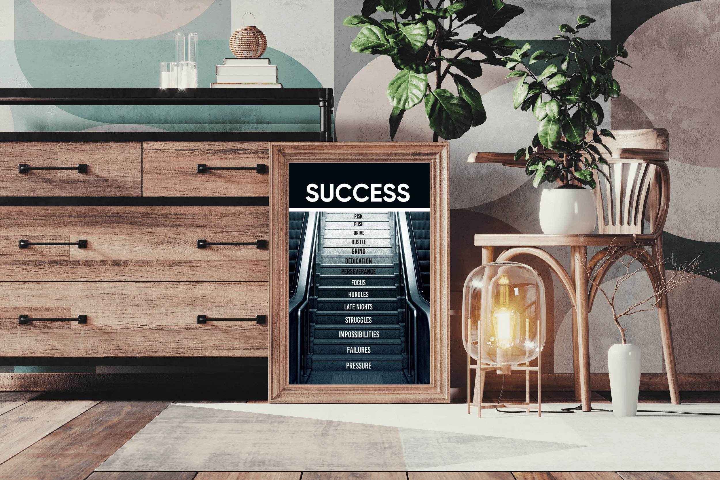 Success Path Motivational Quote Wall Art - beink online art store