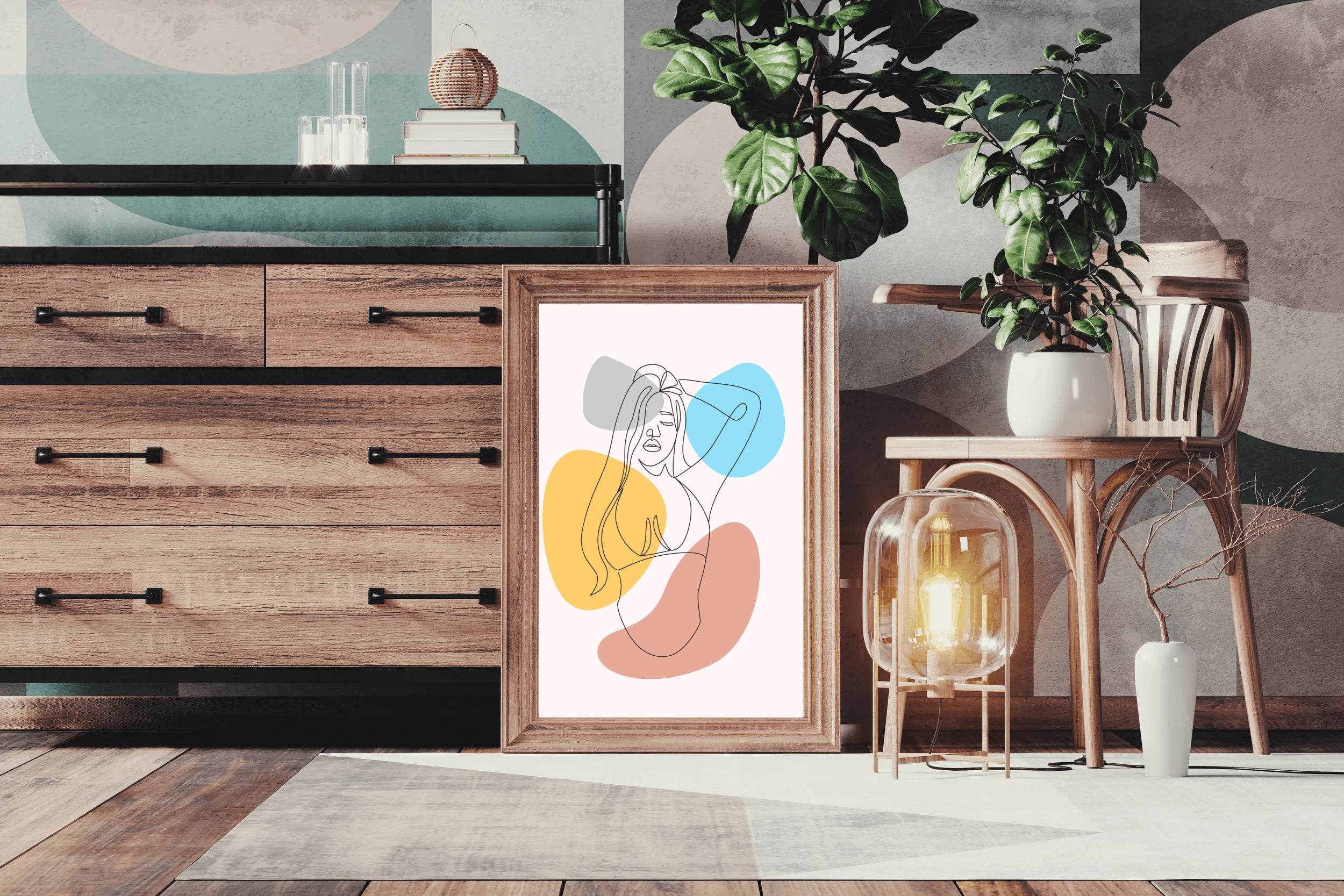 Minimal Design of The Female Body Wall Art - beink online art store
