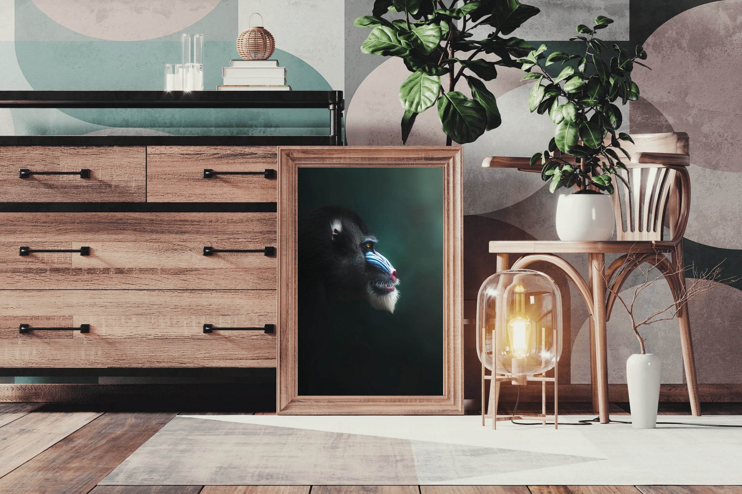 Mandrill Monkey Animal Wall Art - beink online art store