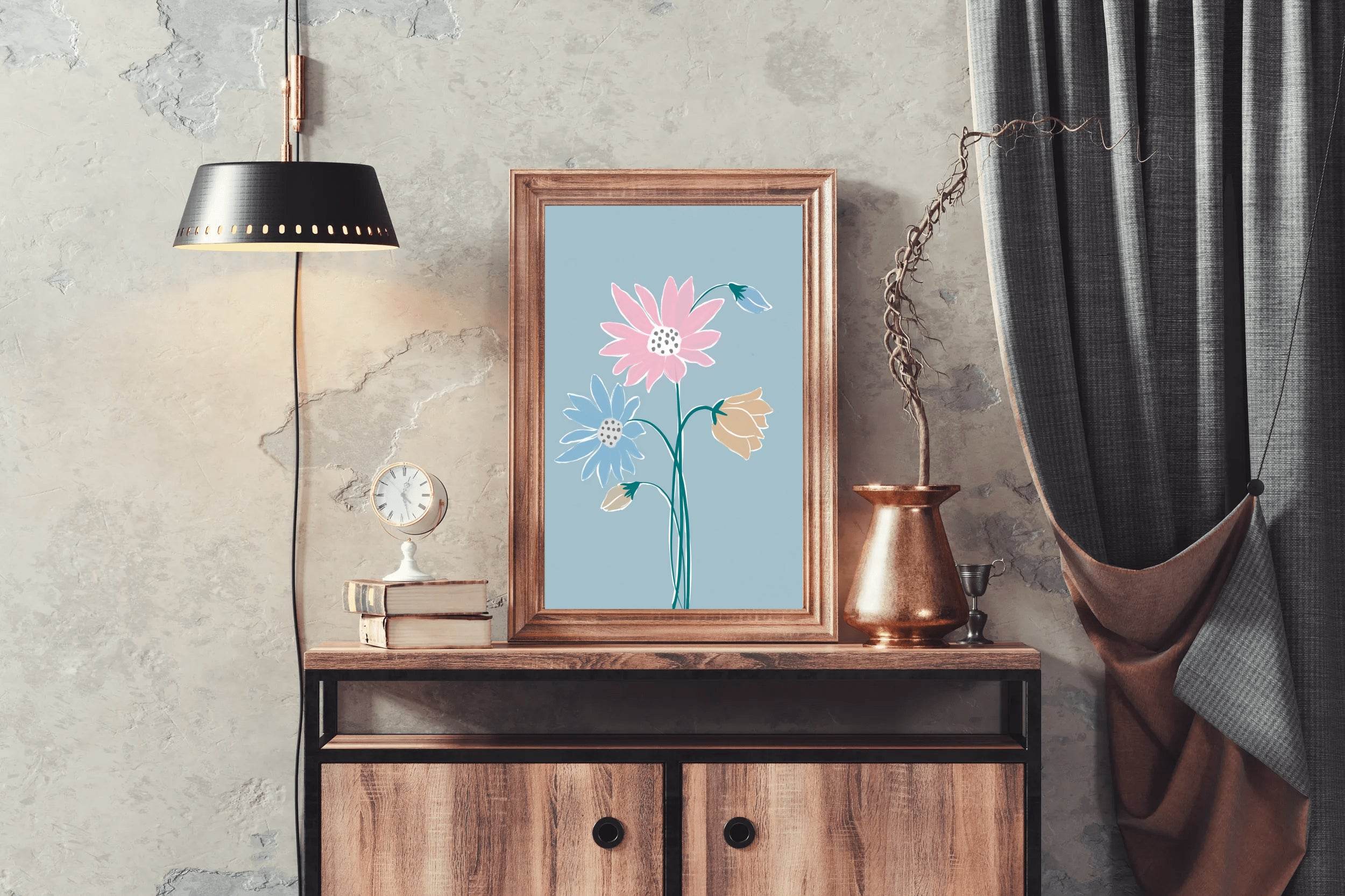 Painting Fantasy Flowers Wall Art - beink online art store