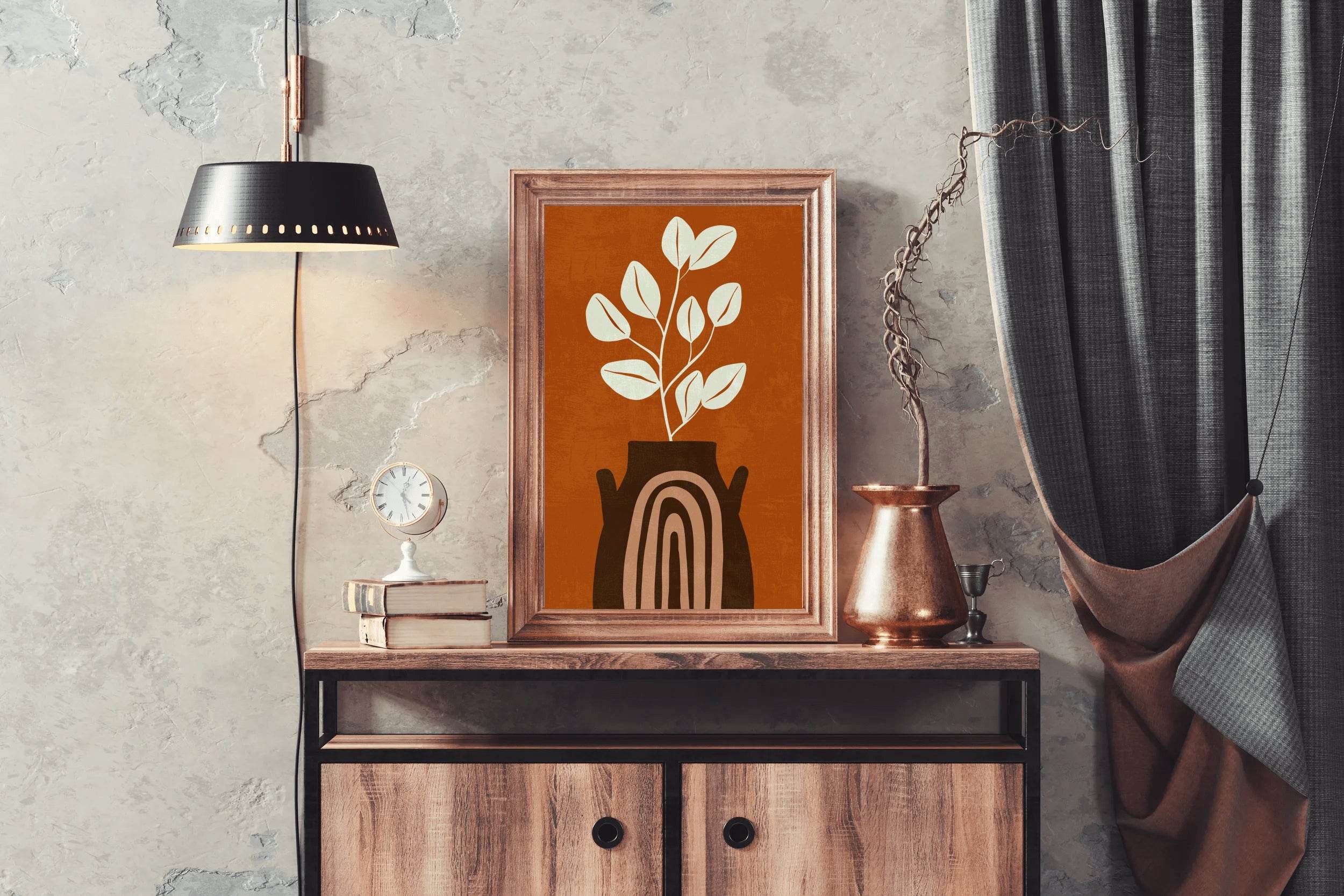 Boho Fantasy Vase Wall Art - beink online art store