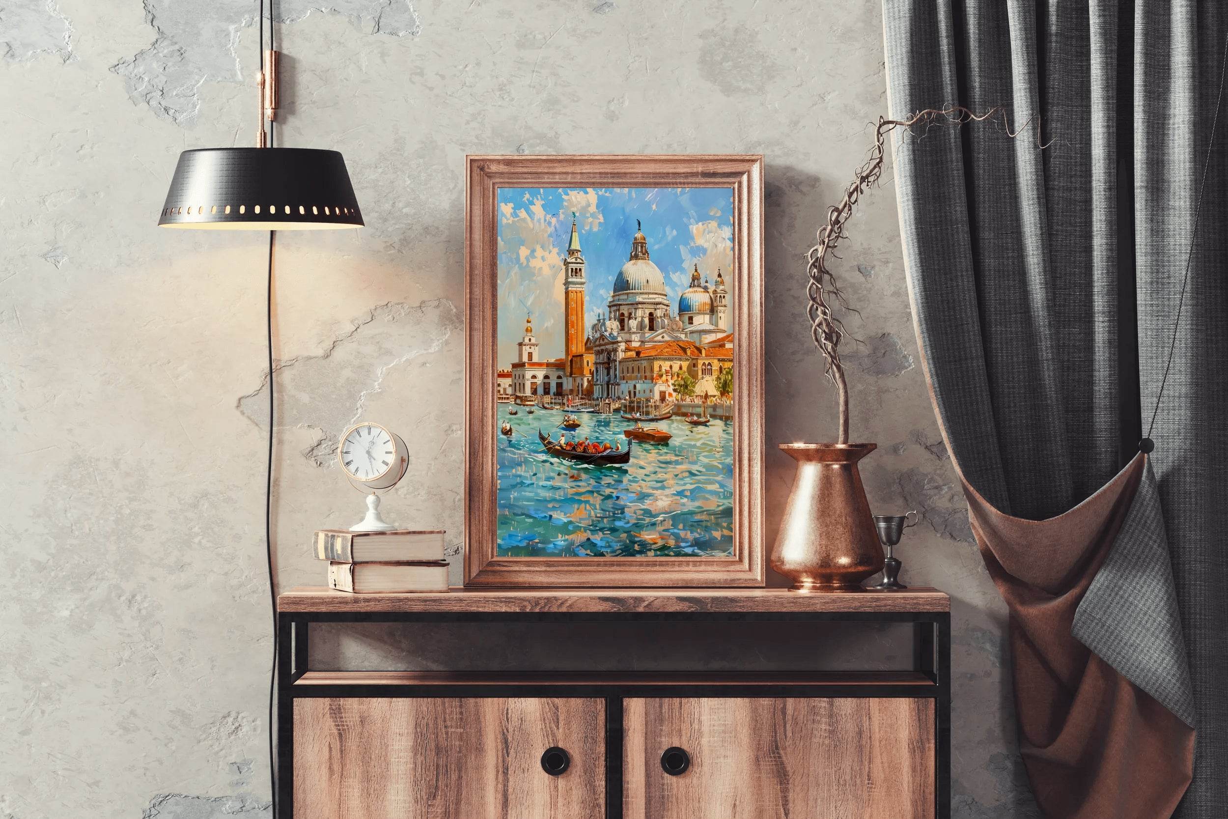 Watercolor Painting Of Venice Italy Wall Art - beink online art store