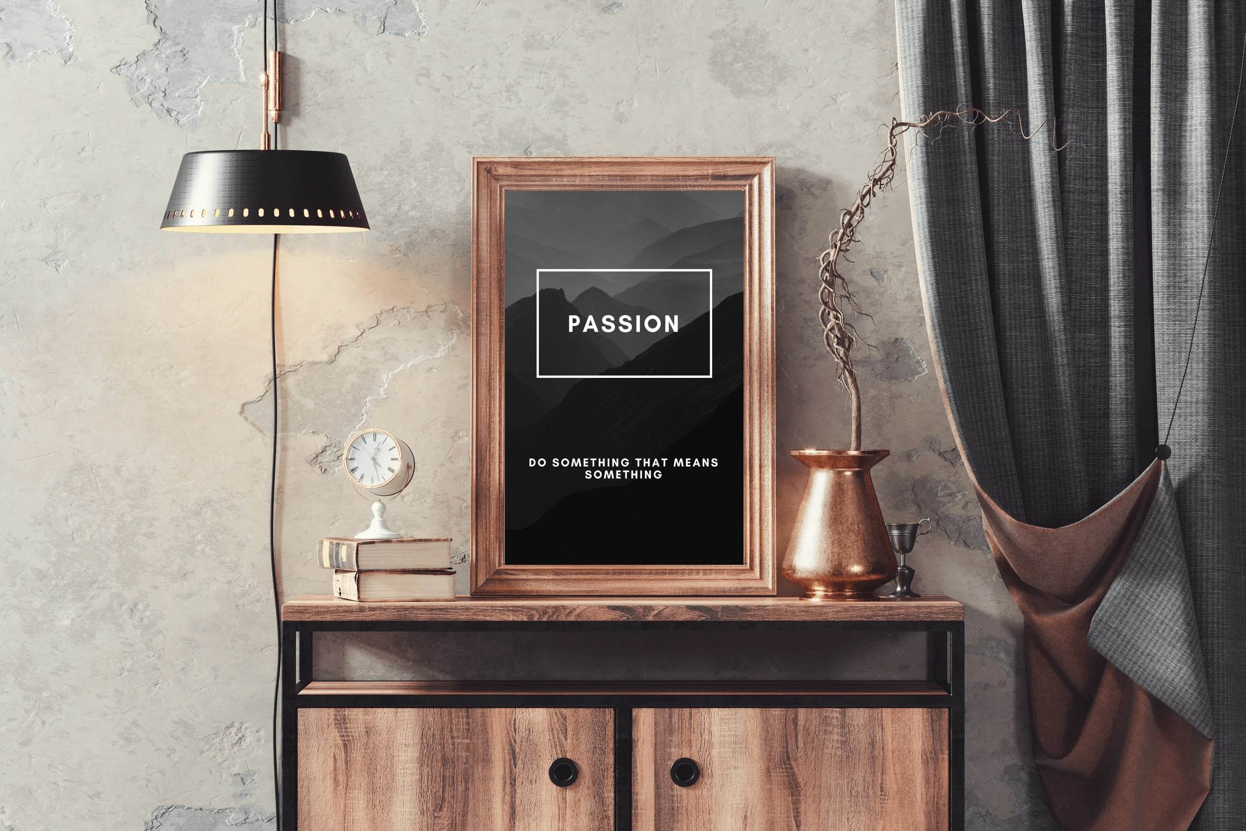 Passion Quote Motivational Wall Art - beink online art store