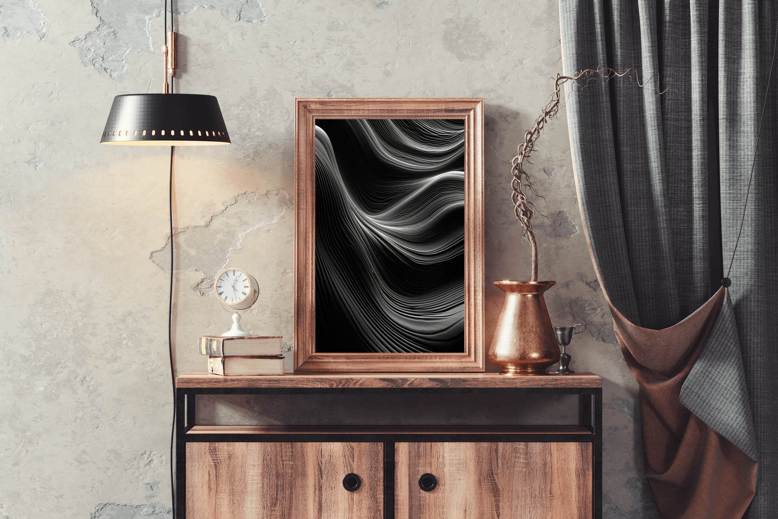 Abstract Black & White Wall Art - beink online art store