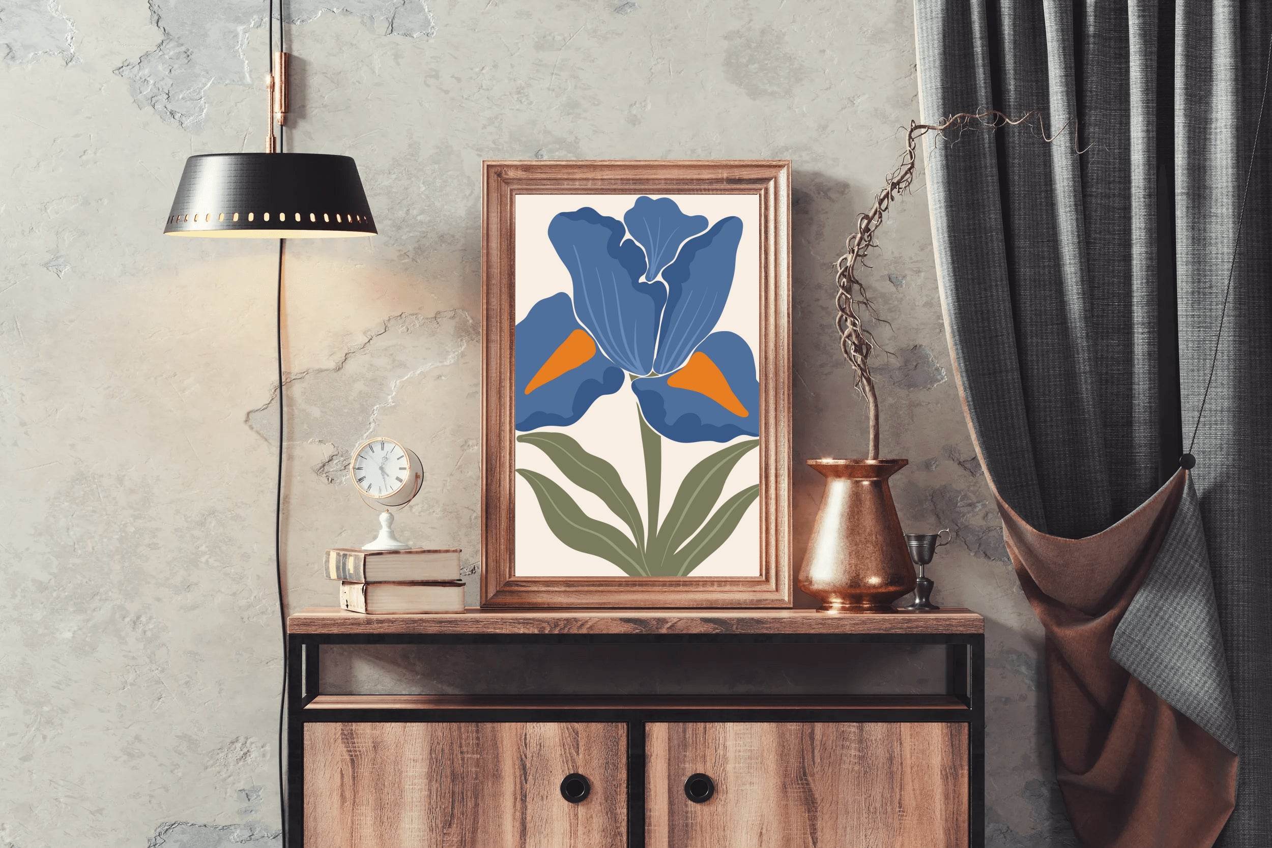 Butterfly Pea Flower On White Background ArtWork - beink online art store