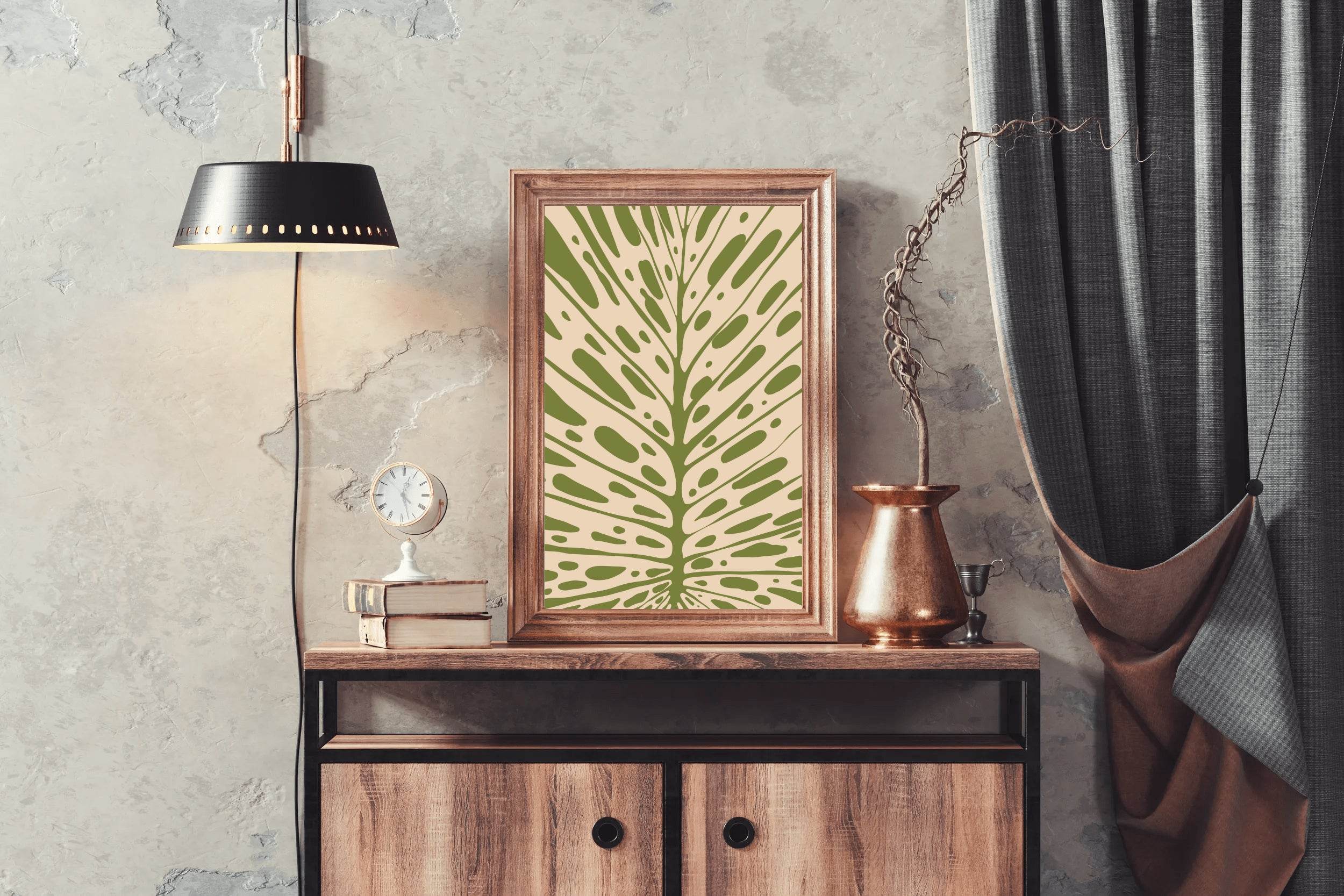 Abstract Foliage Leafy pattern ArtWork - beink online art store