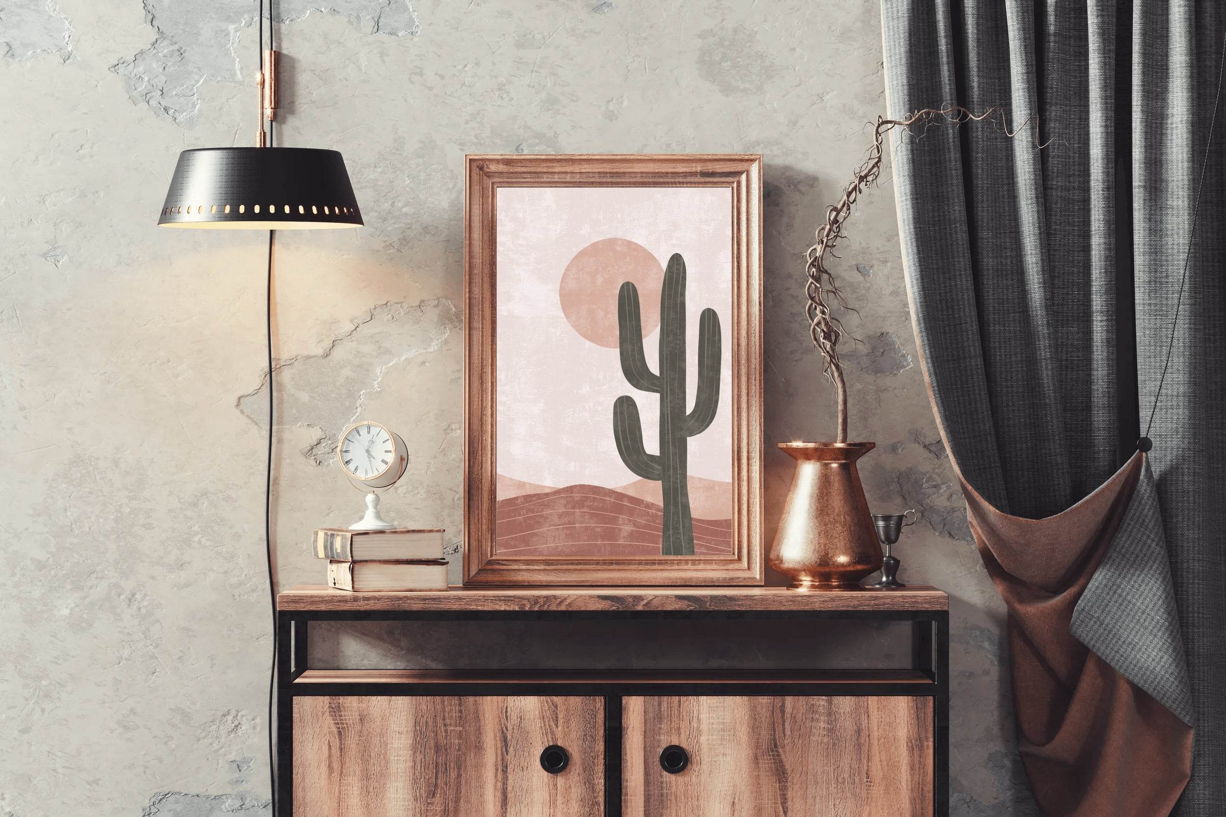 Cactus in the Desert ArtWork - beink online art store