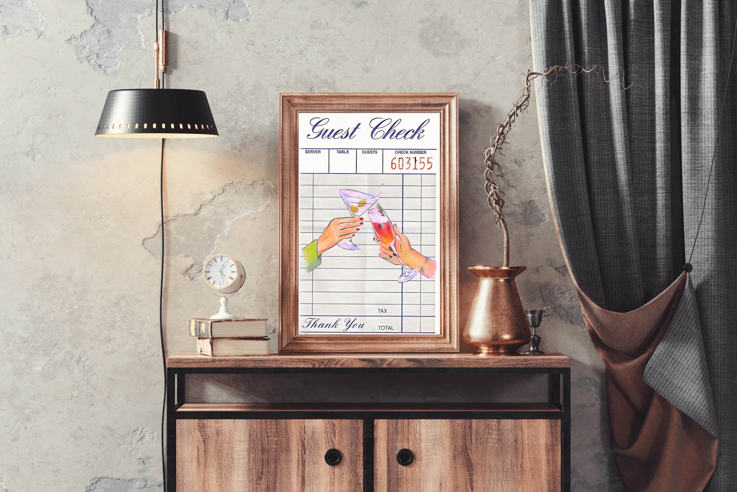 Guest Check Wall Art - beink online art store