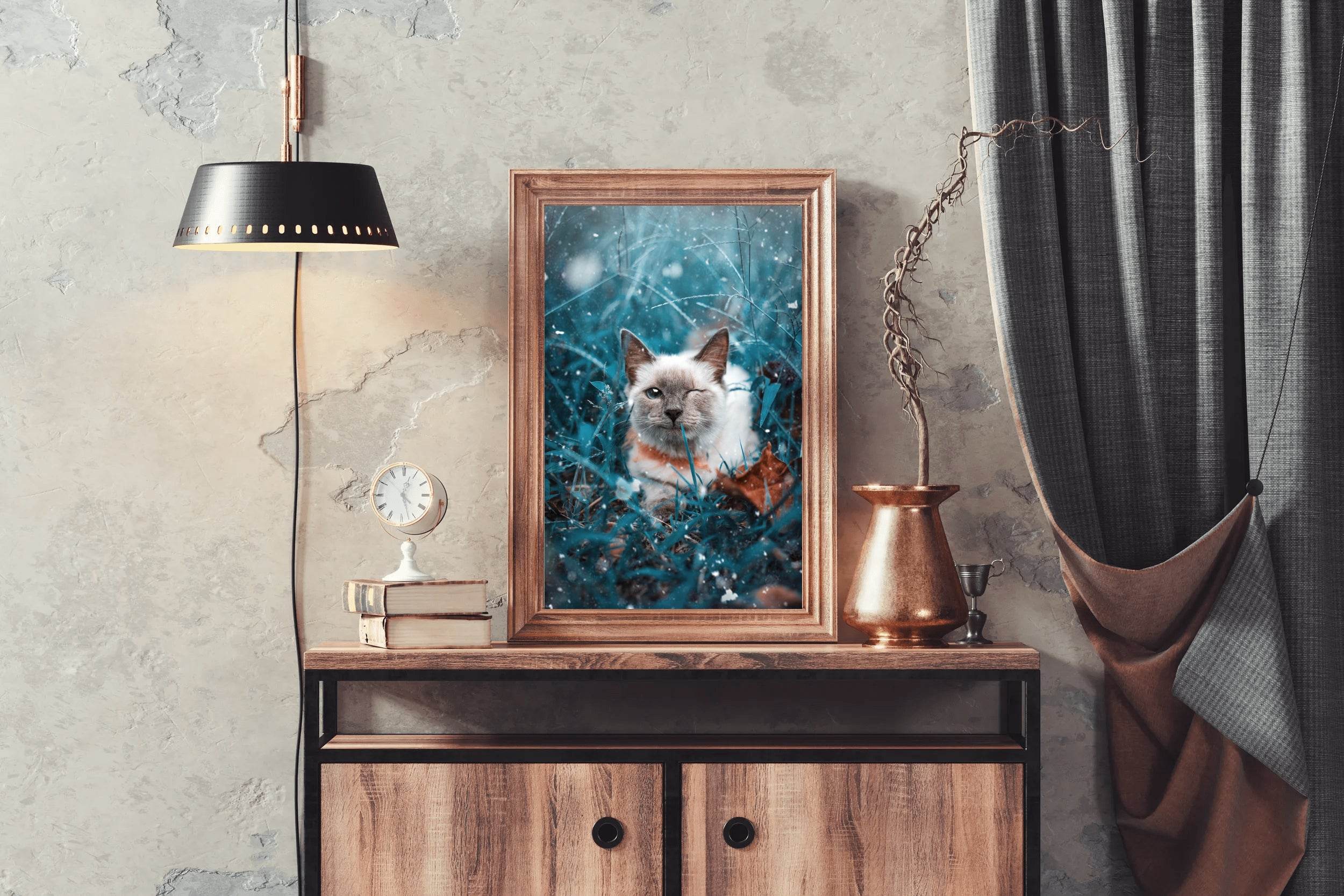Siamese Cat Animal Wall Art - beink online art store