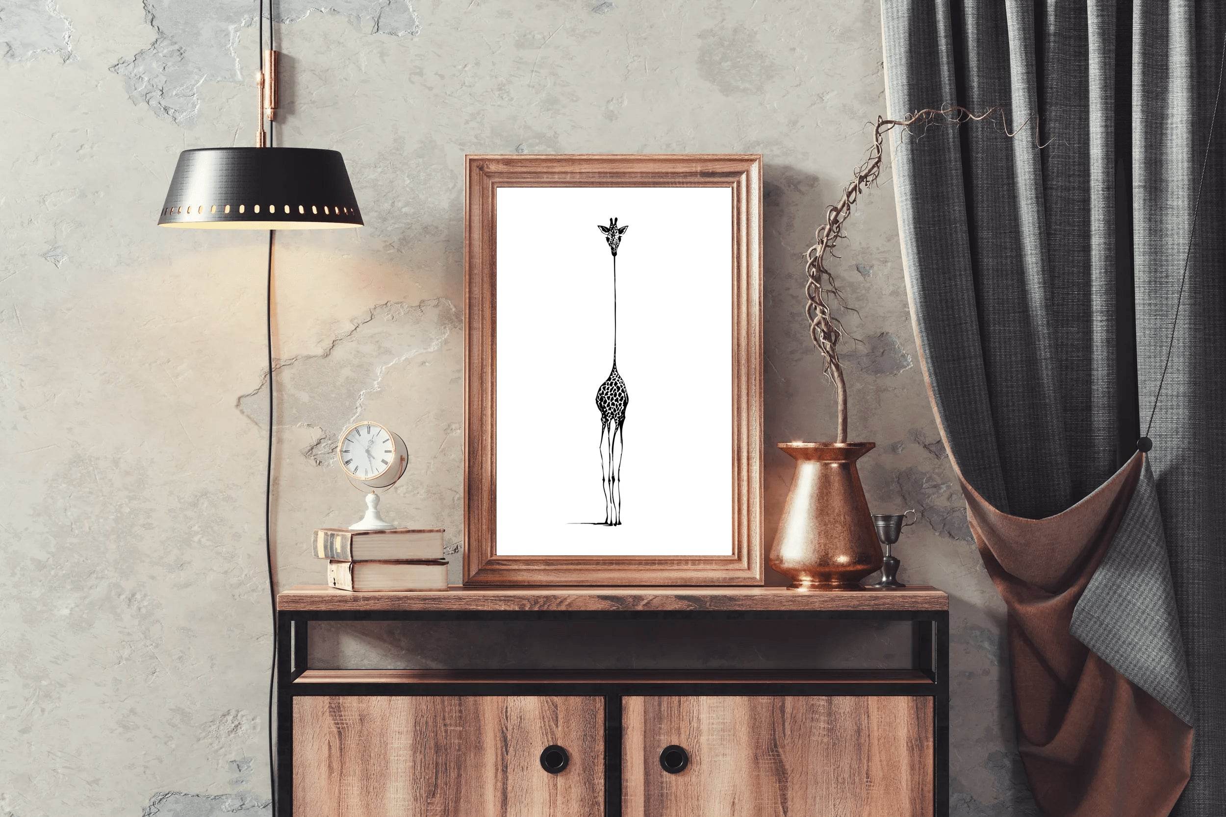 Giraffe- Isolated Observer Wall Art - beink online art store