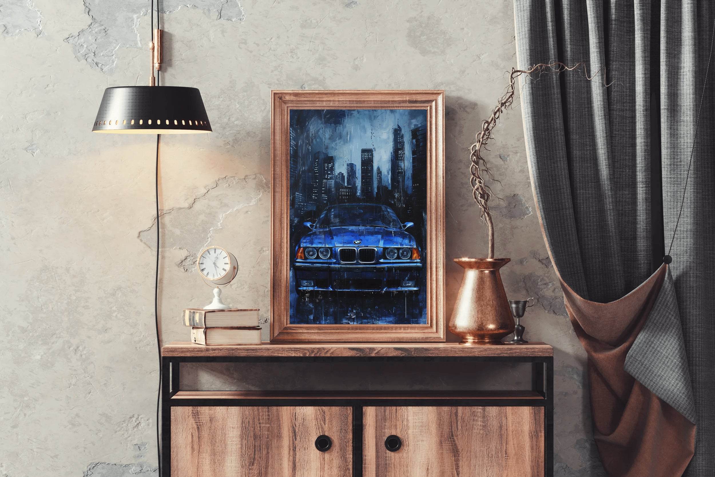 BMW Blue Wall Art - beink online art store