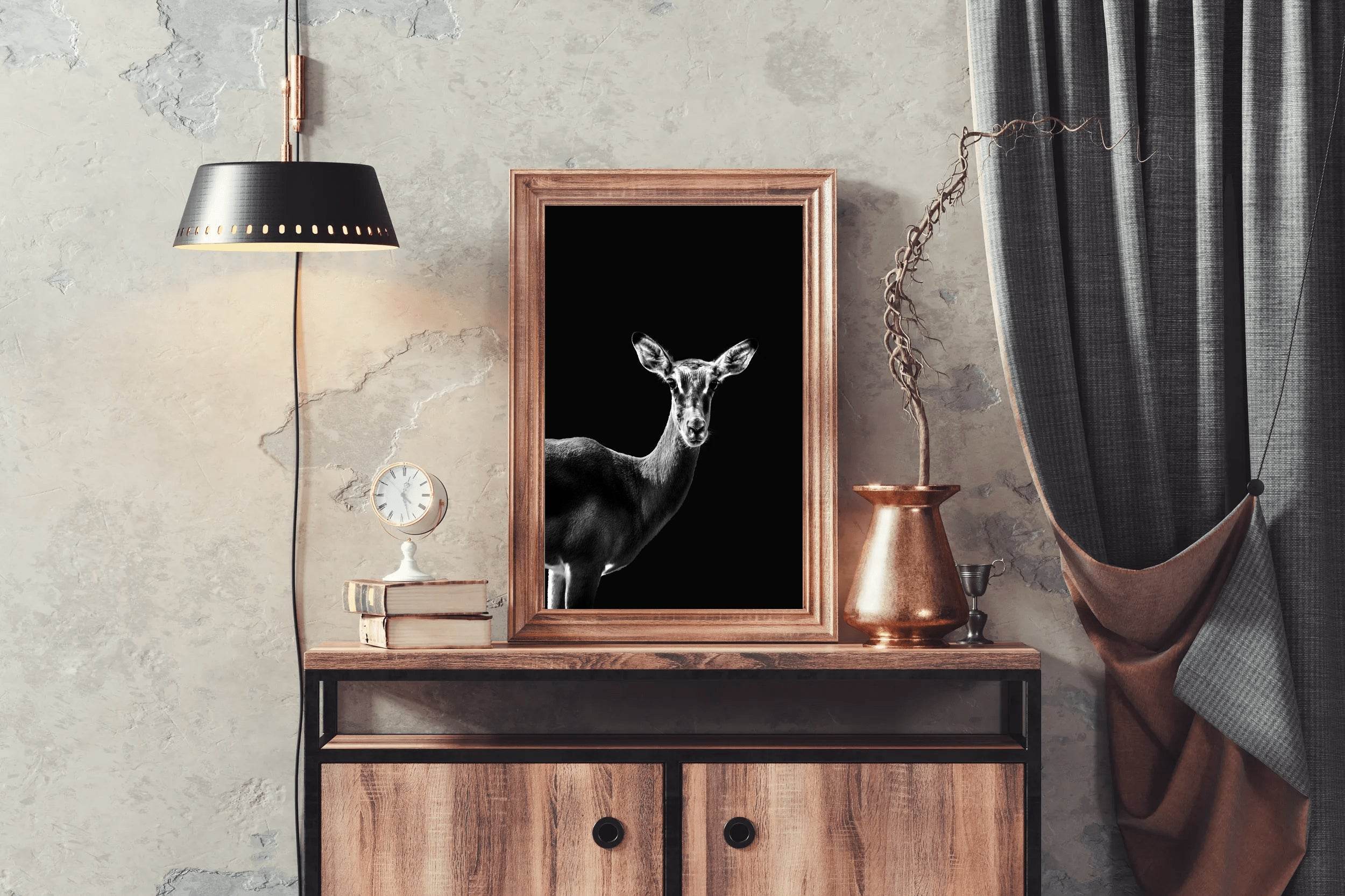 Impala Black and White Wall Art - beink online art store