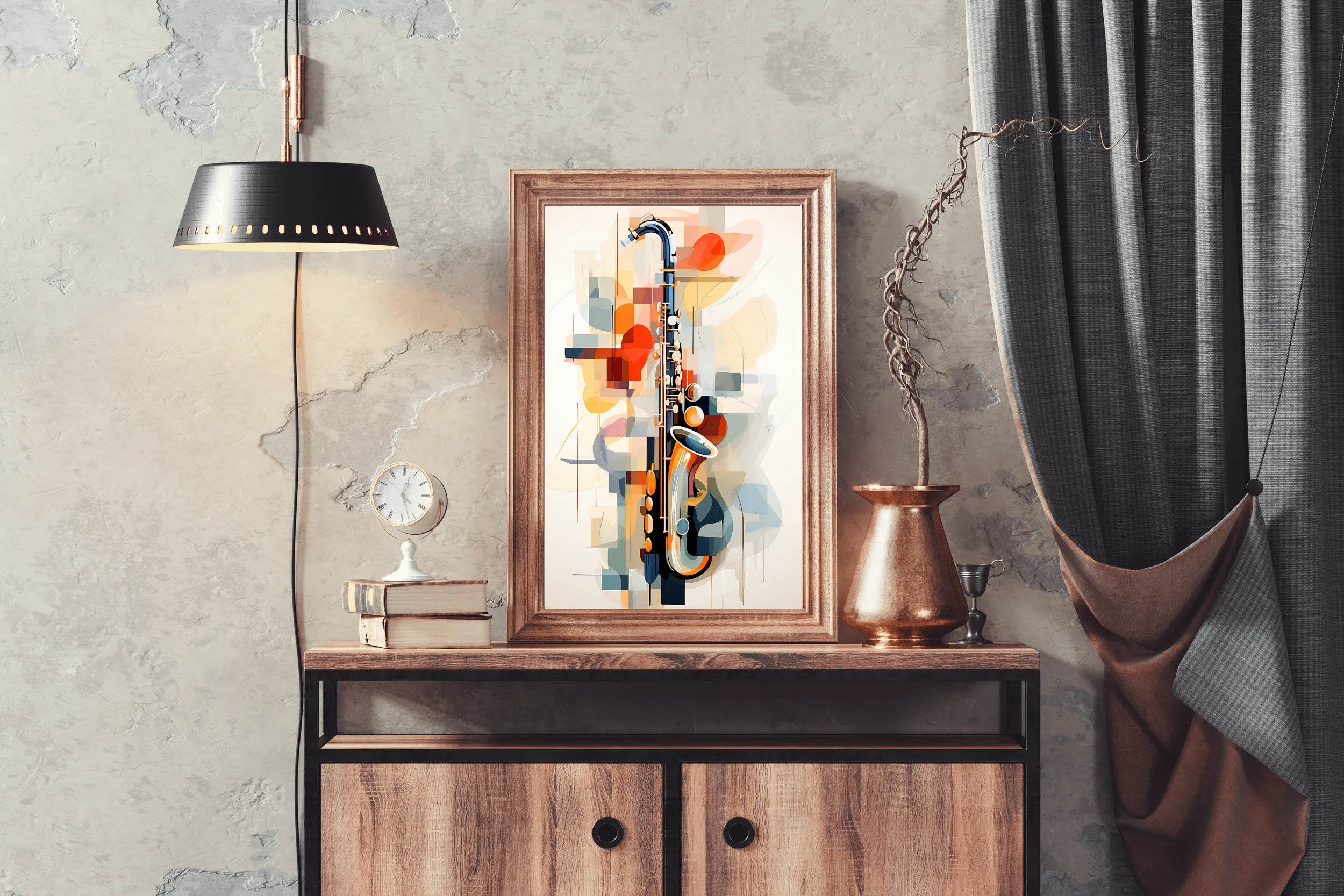 Violin Watercolor Painting Wall Art - beink online art store