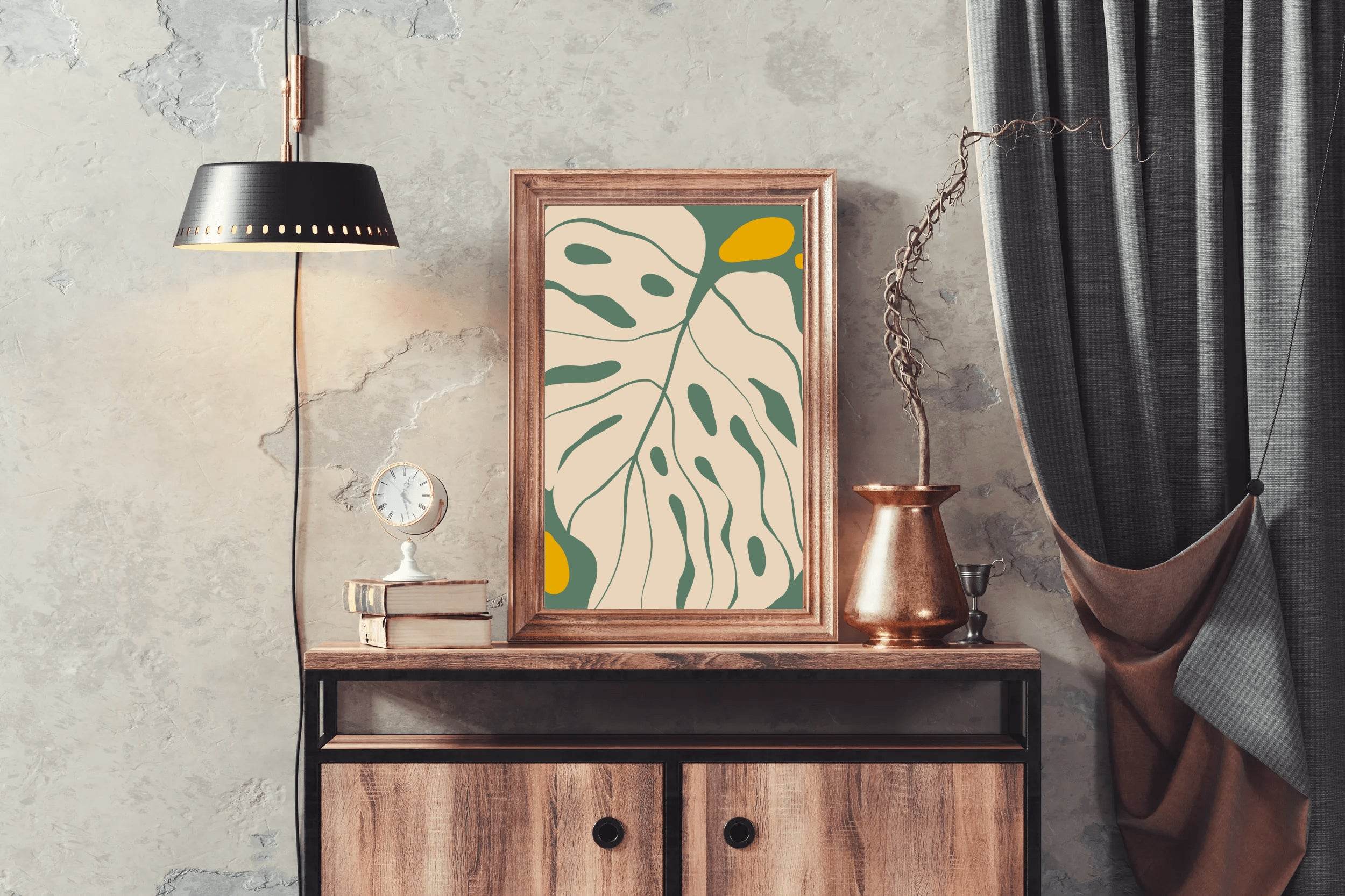 Big Leaf of Monstera Plant Wall Art - beink online art store