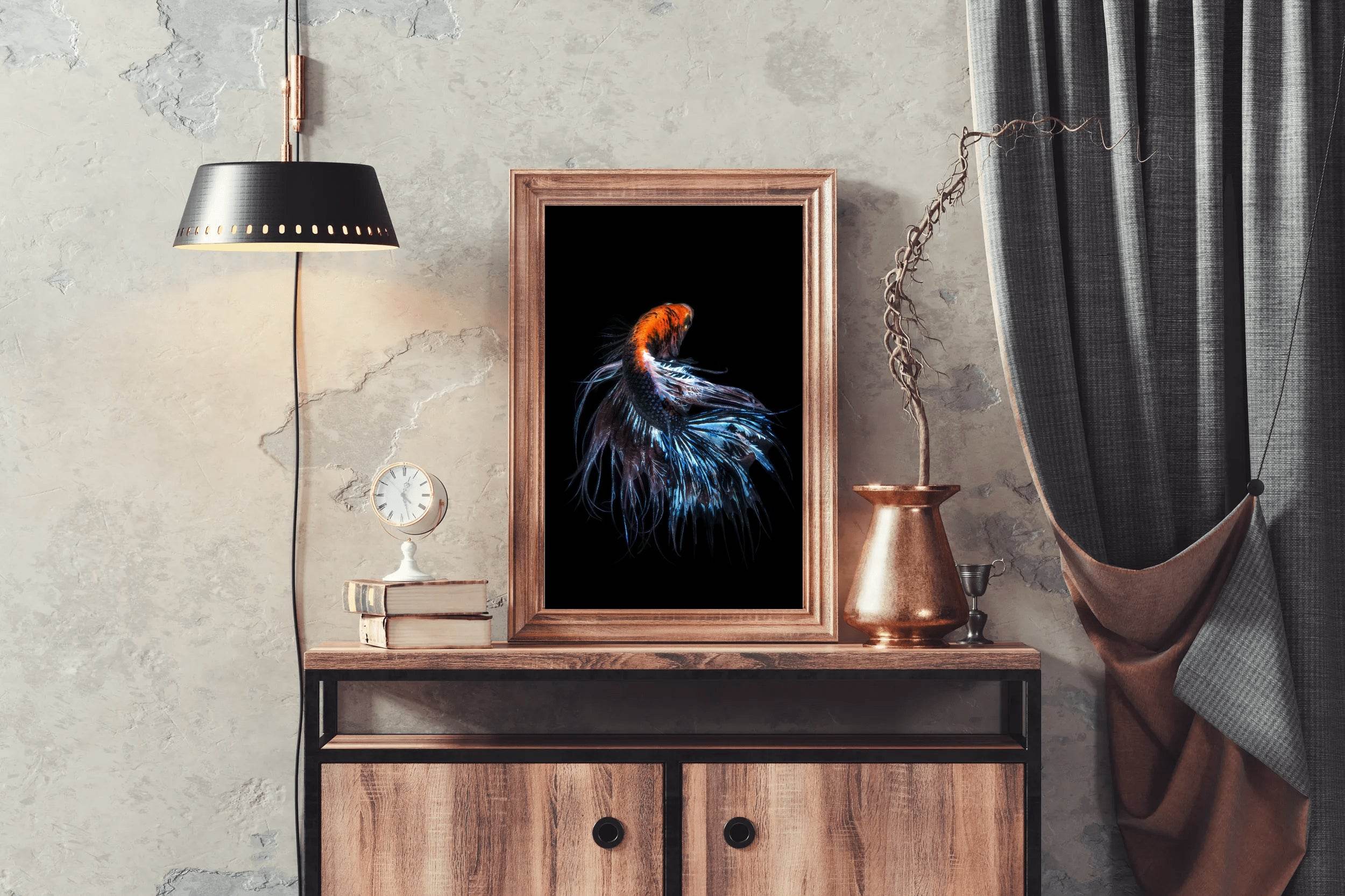Siamese Fighting Fish Animal Wall Art - beink online art store