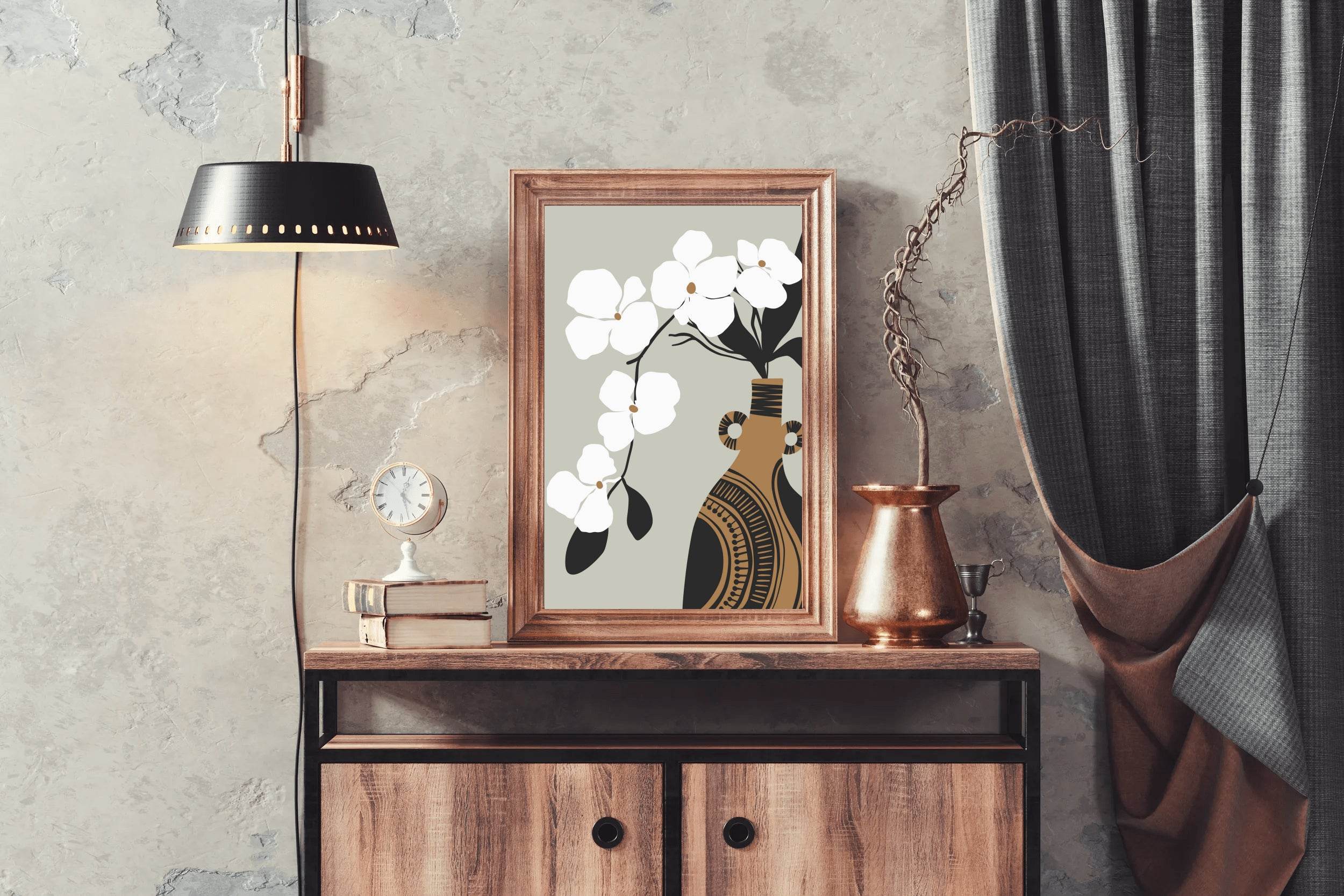Cherry Blossom Leaves Wall Art - beink online art store