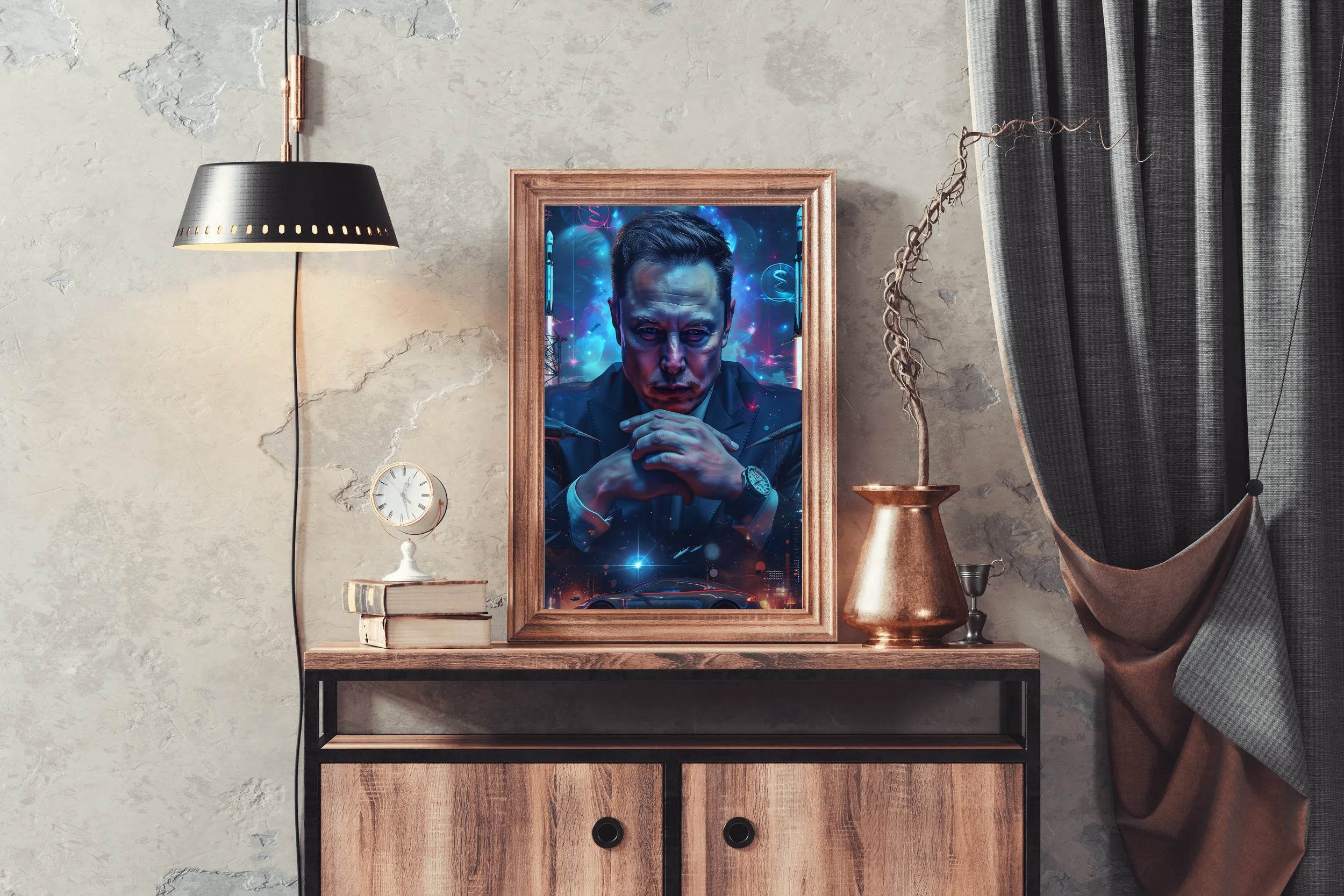 3D Image of Elon Musk Wall Art - beink online art store