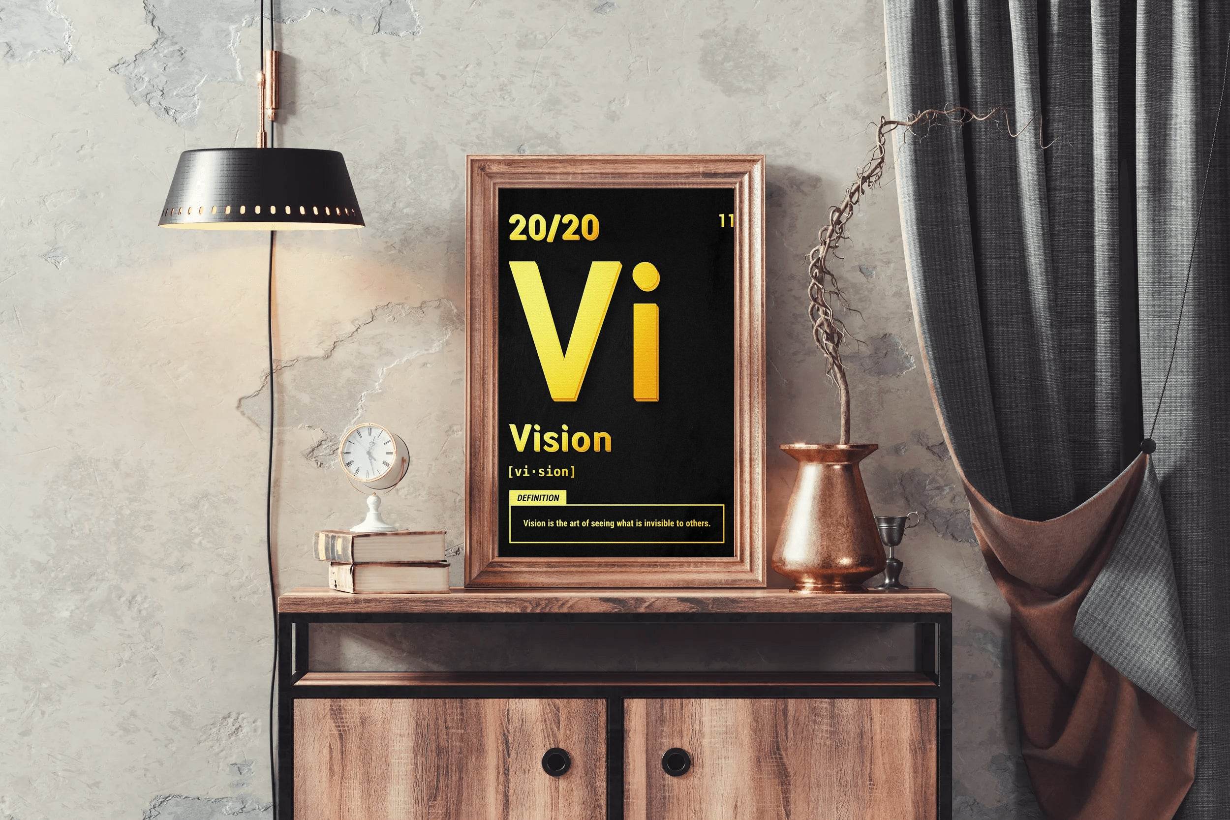 20/20 Vision Rule Motivational Wall Art - beink online art store