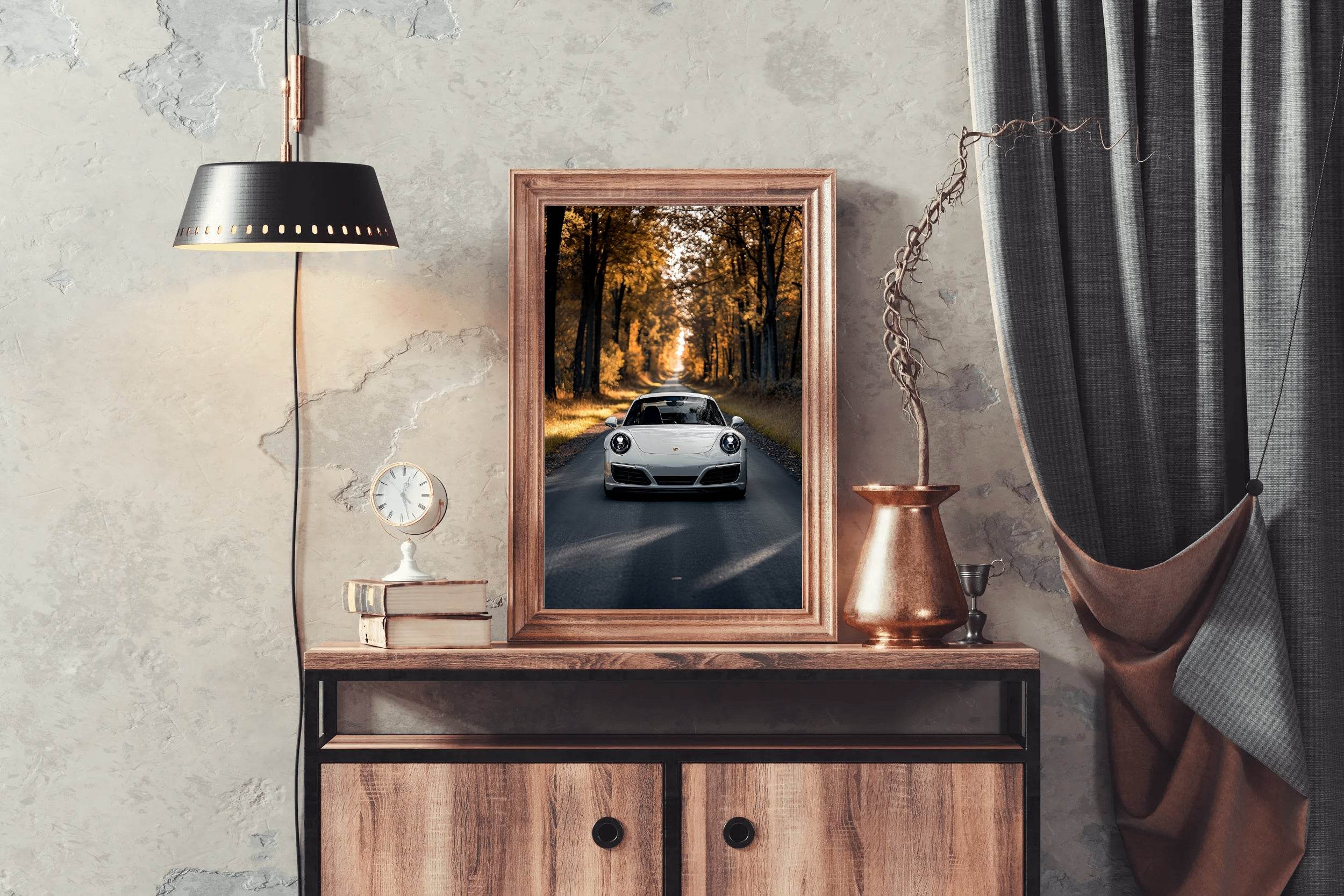 Porsche Carrera White Wall Art - beink online art store