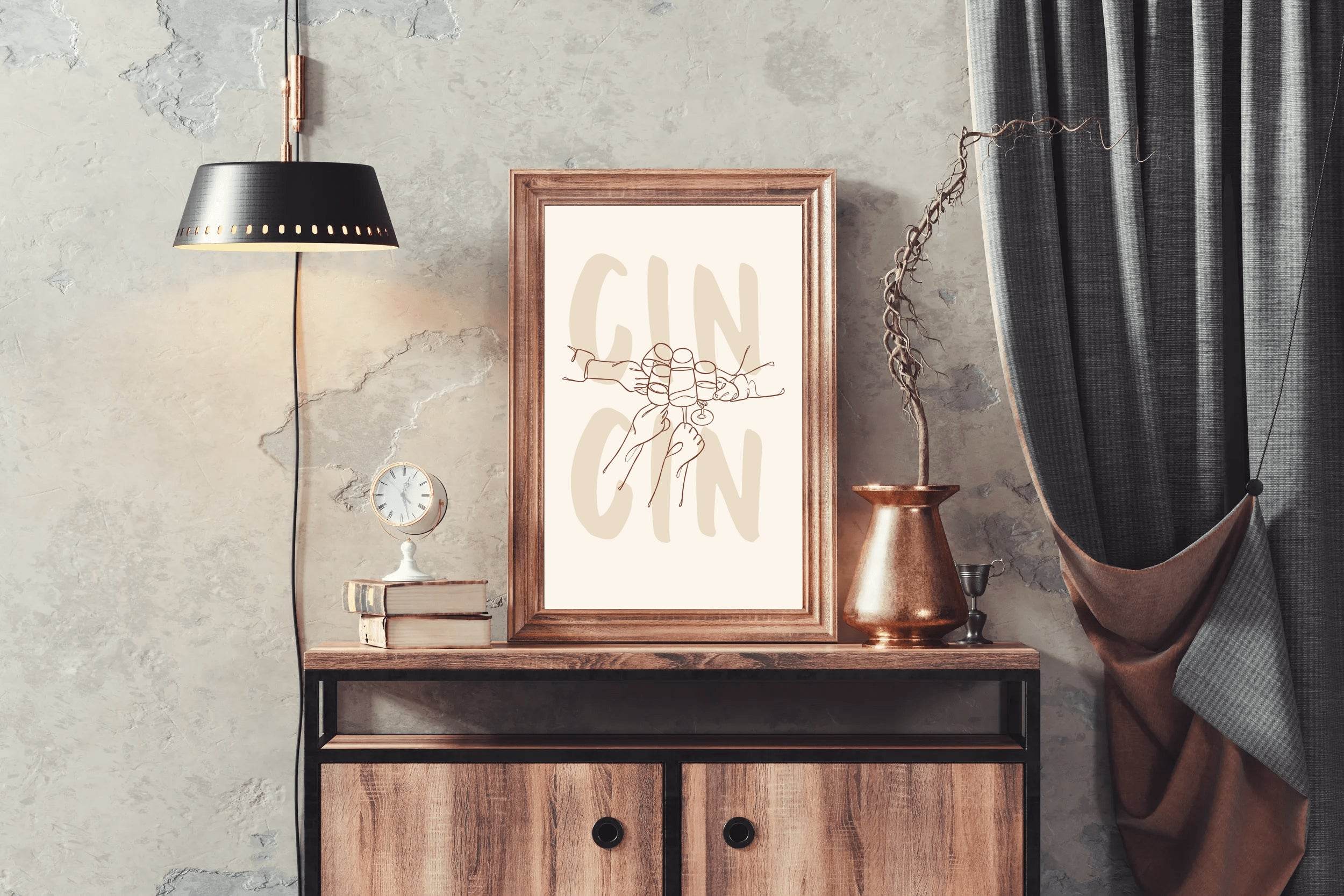 Gin Gin Cocktail Wall Art - beink online art store