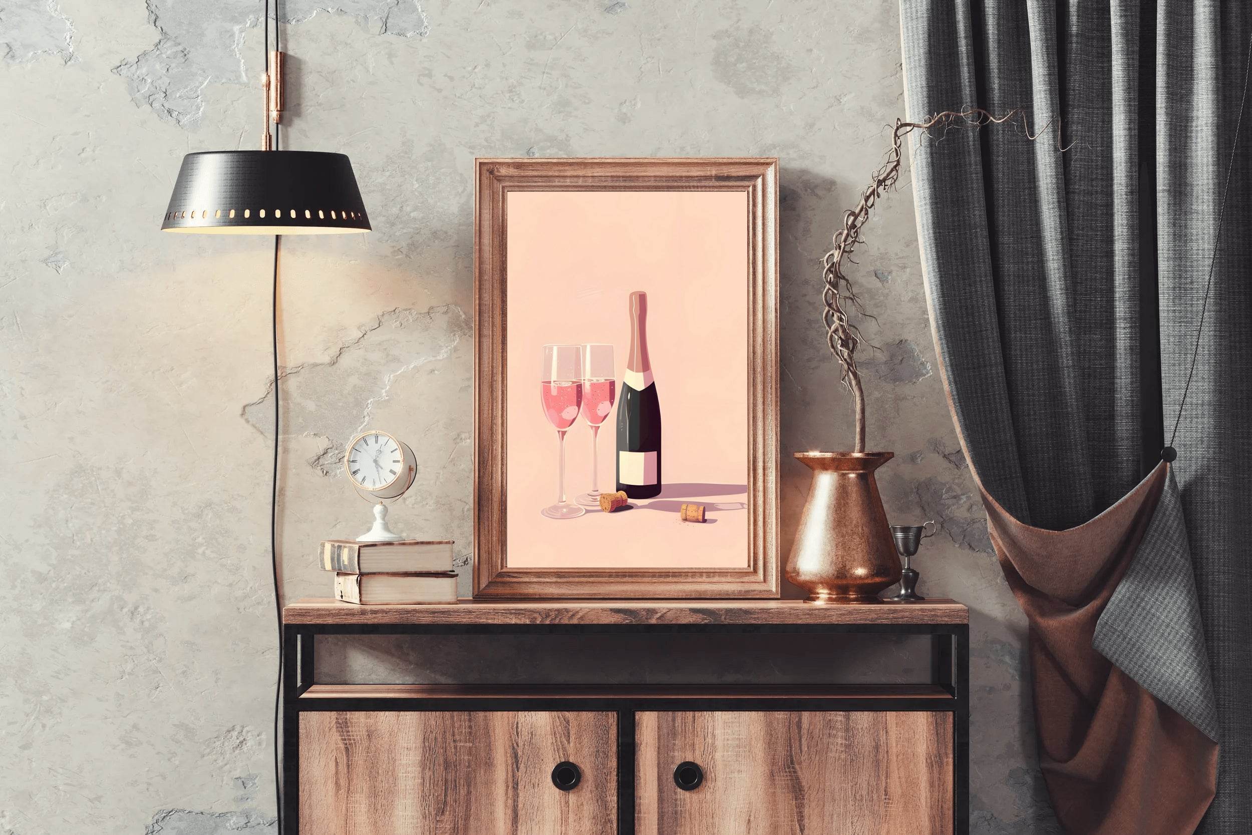 Wine Bottle Wall Art - beink online art store