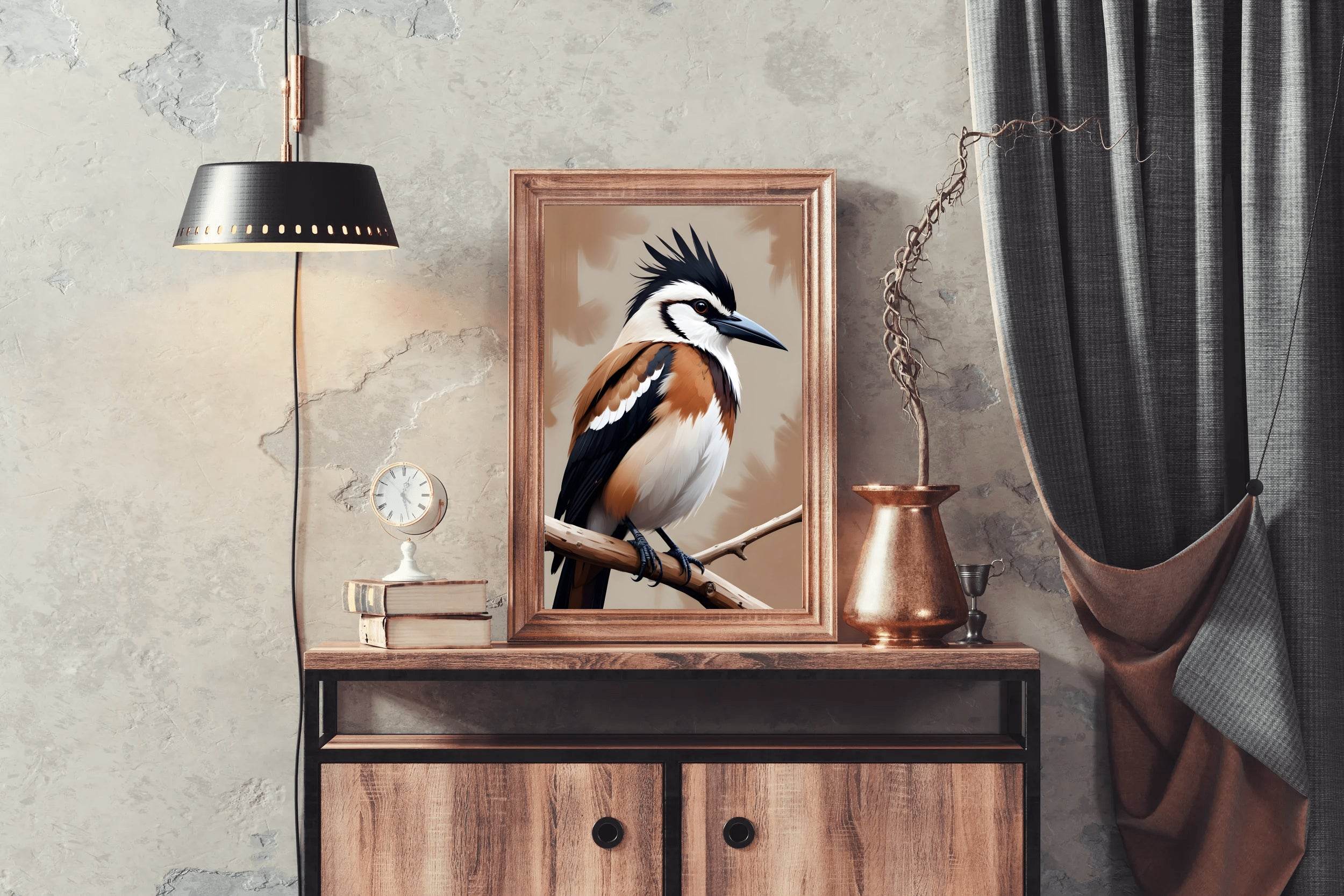 Watercolor Painting of Jay Bird Wall Art - beink online art store