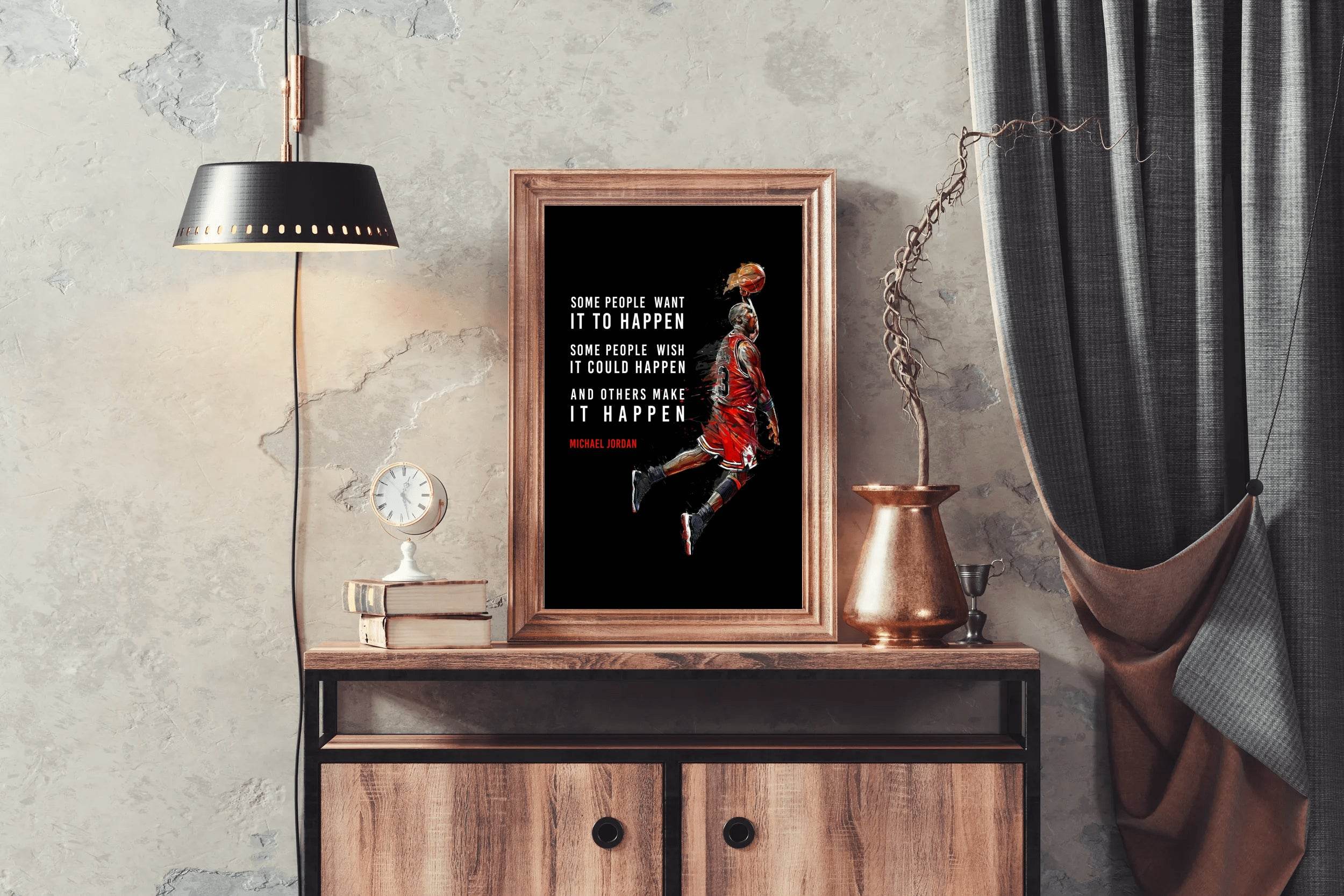 Michael Jordan Motivational Quote Wall Art - beink online art store