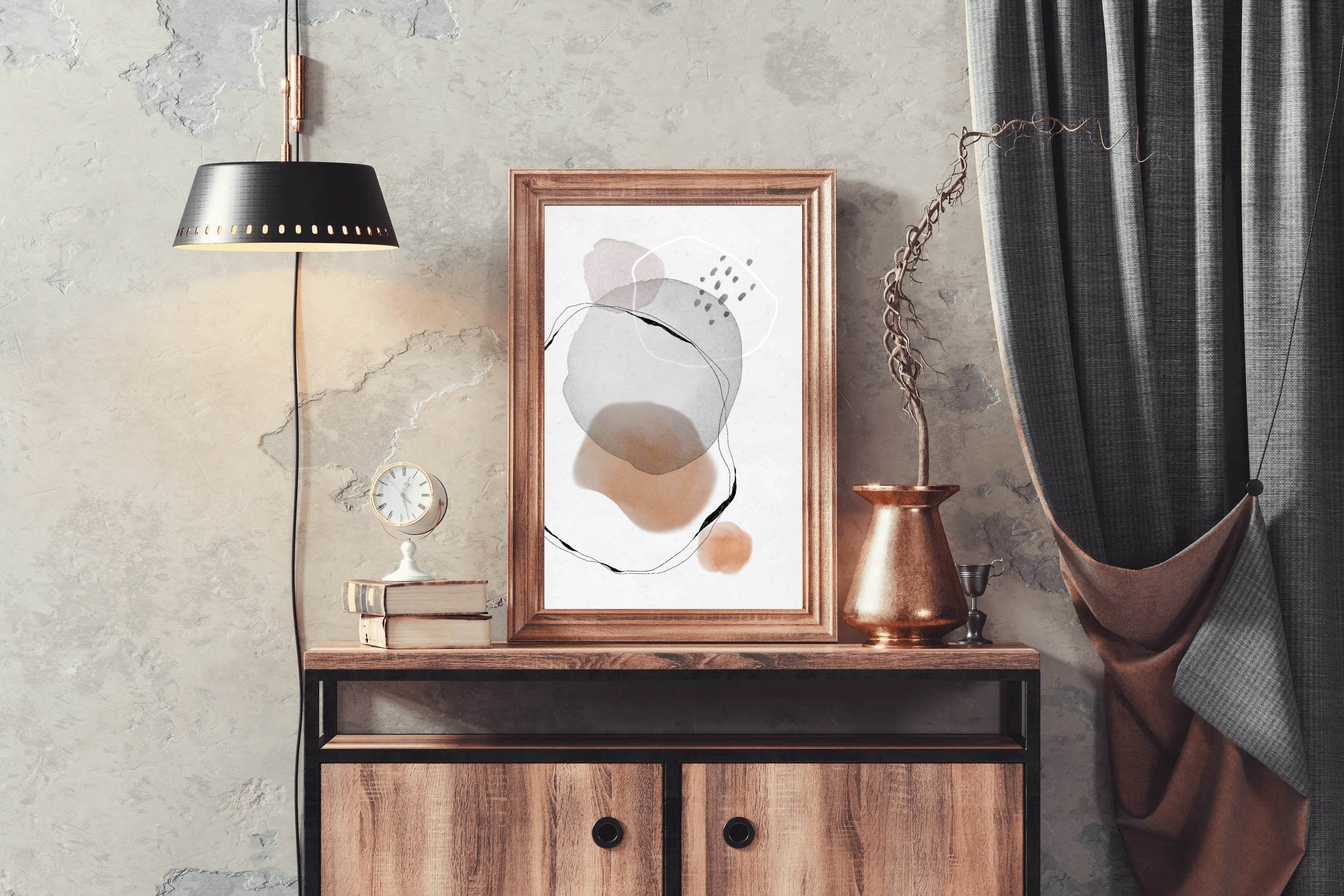 Water Color Mark Abstract Wall Art - beink online art store