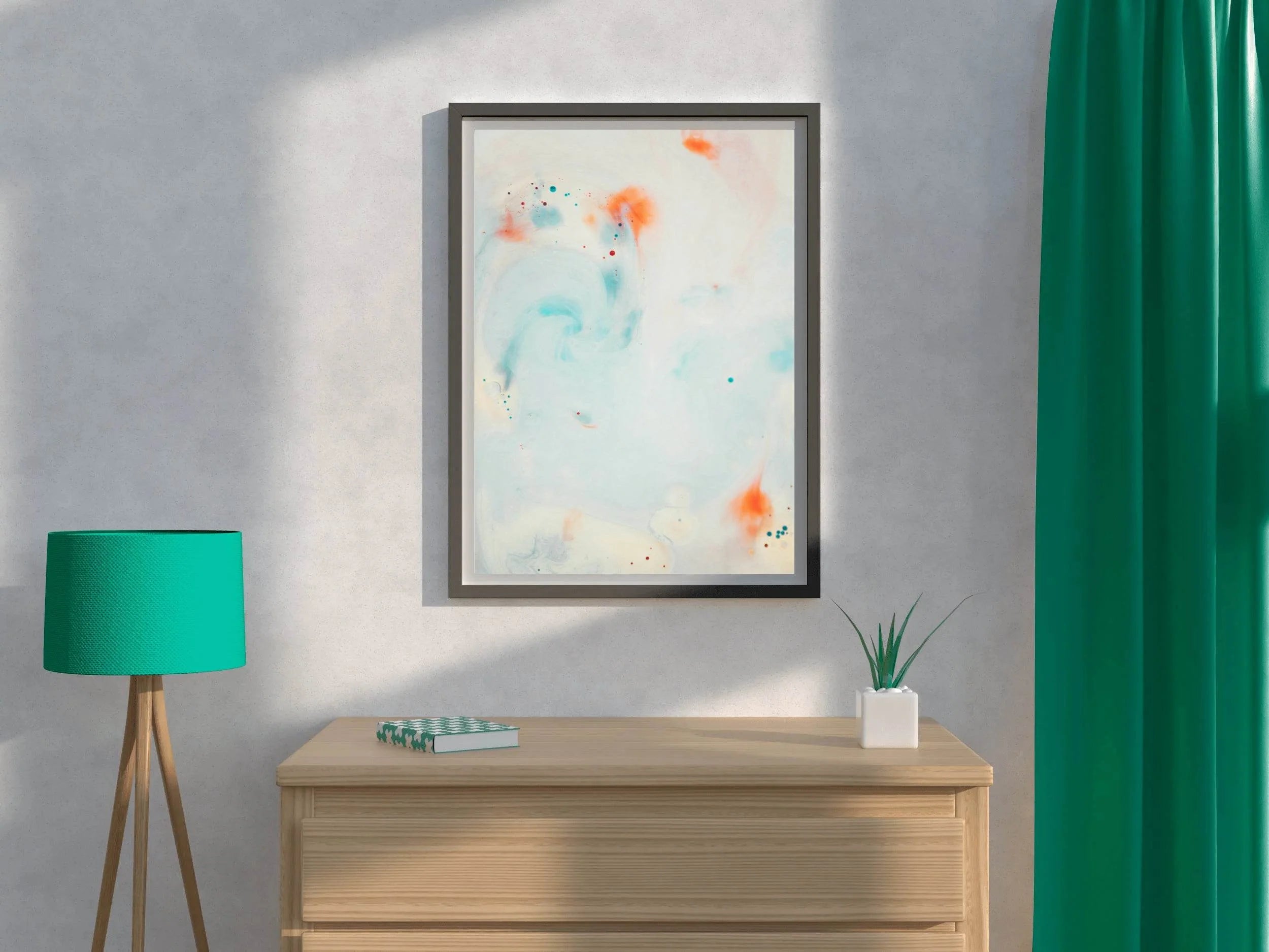 Elegant Brush Strokes Abstract Wall Art - beink online art store