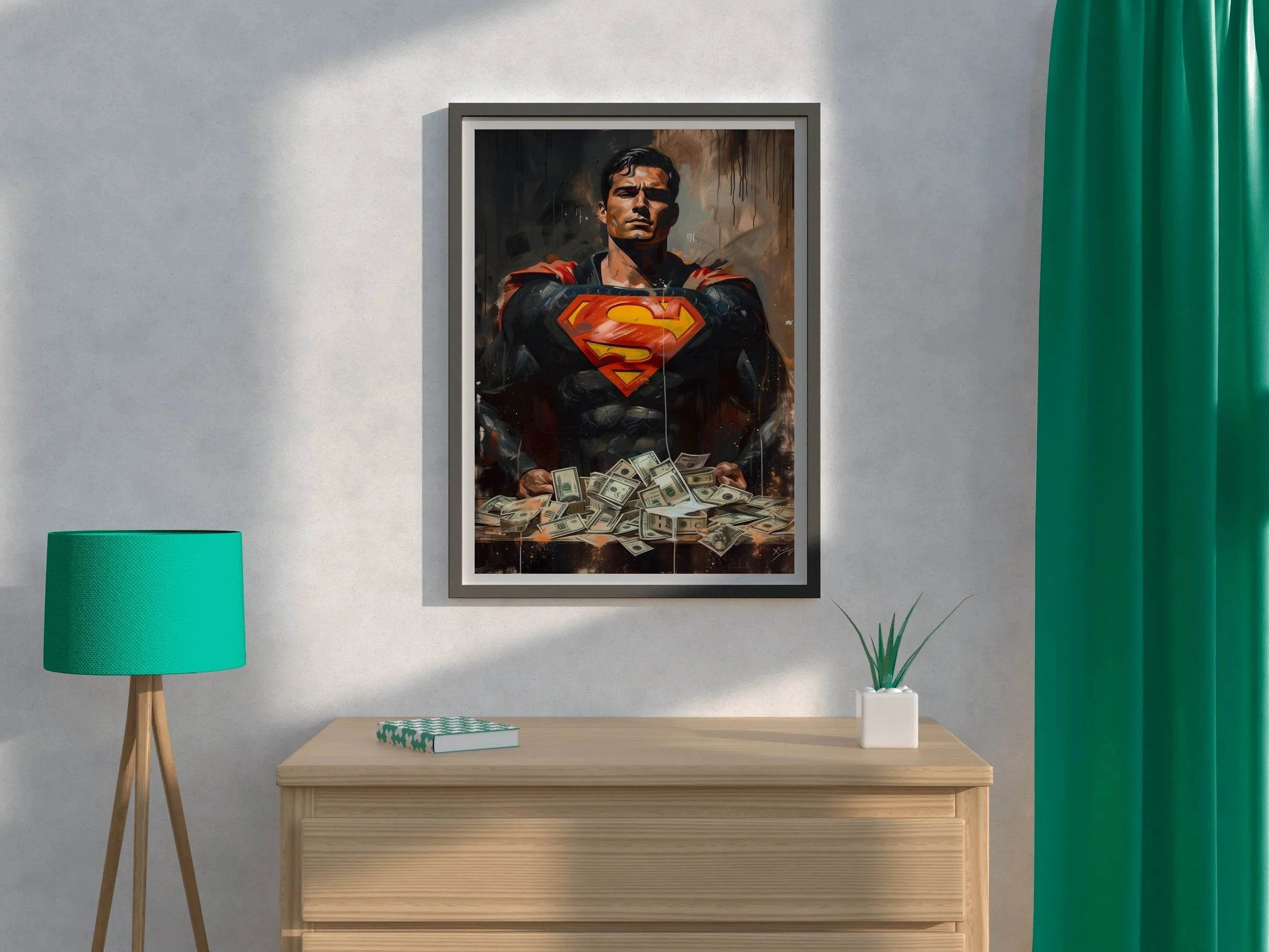 Premium Painting of Superman - beink online art store