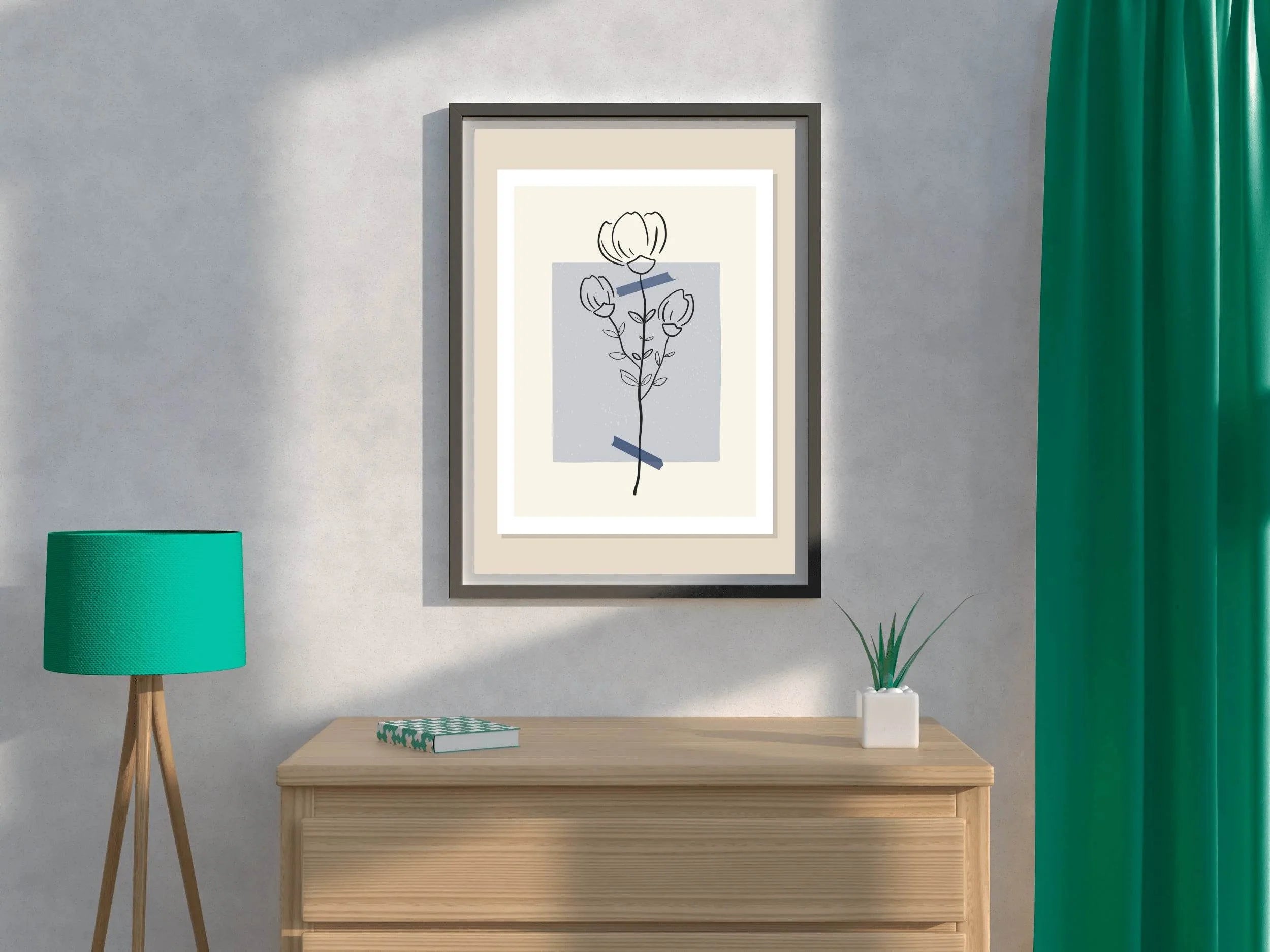 Painted Roses Wall Art - beink online art store