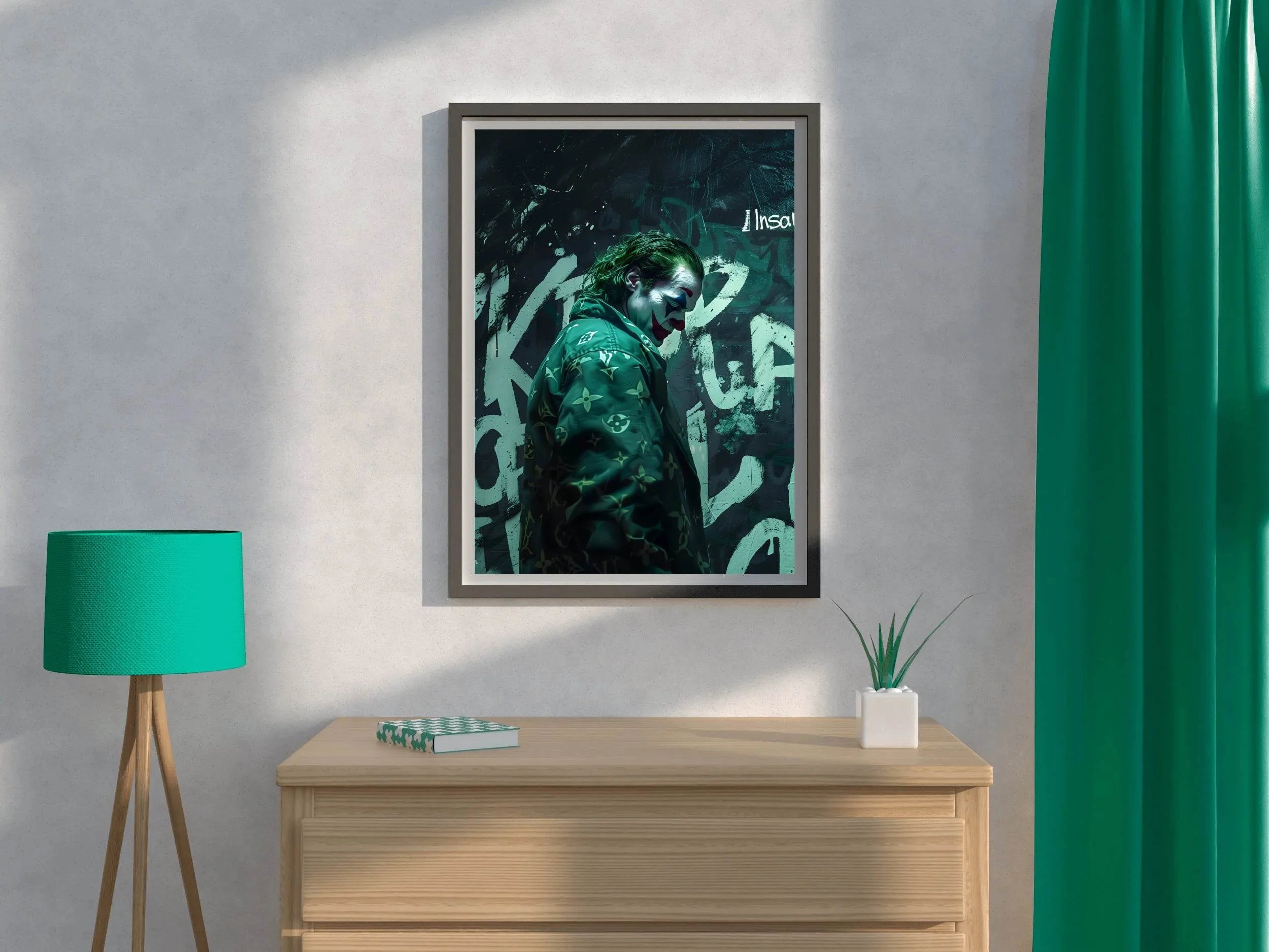 Joker Character Premium Portrait Wall Art - beink online art store
