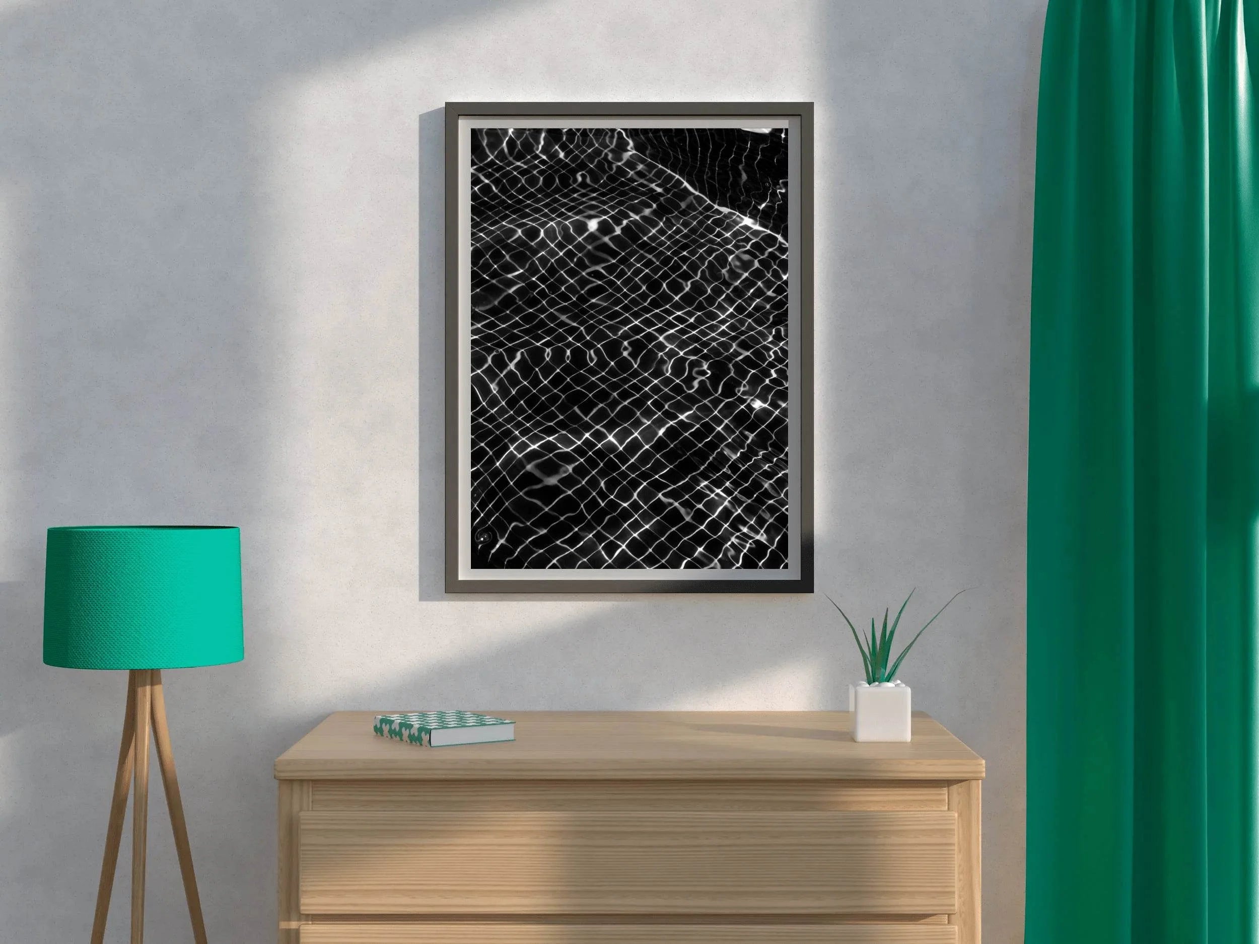 White Net Thread Abstract Wall Art - beink online art store