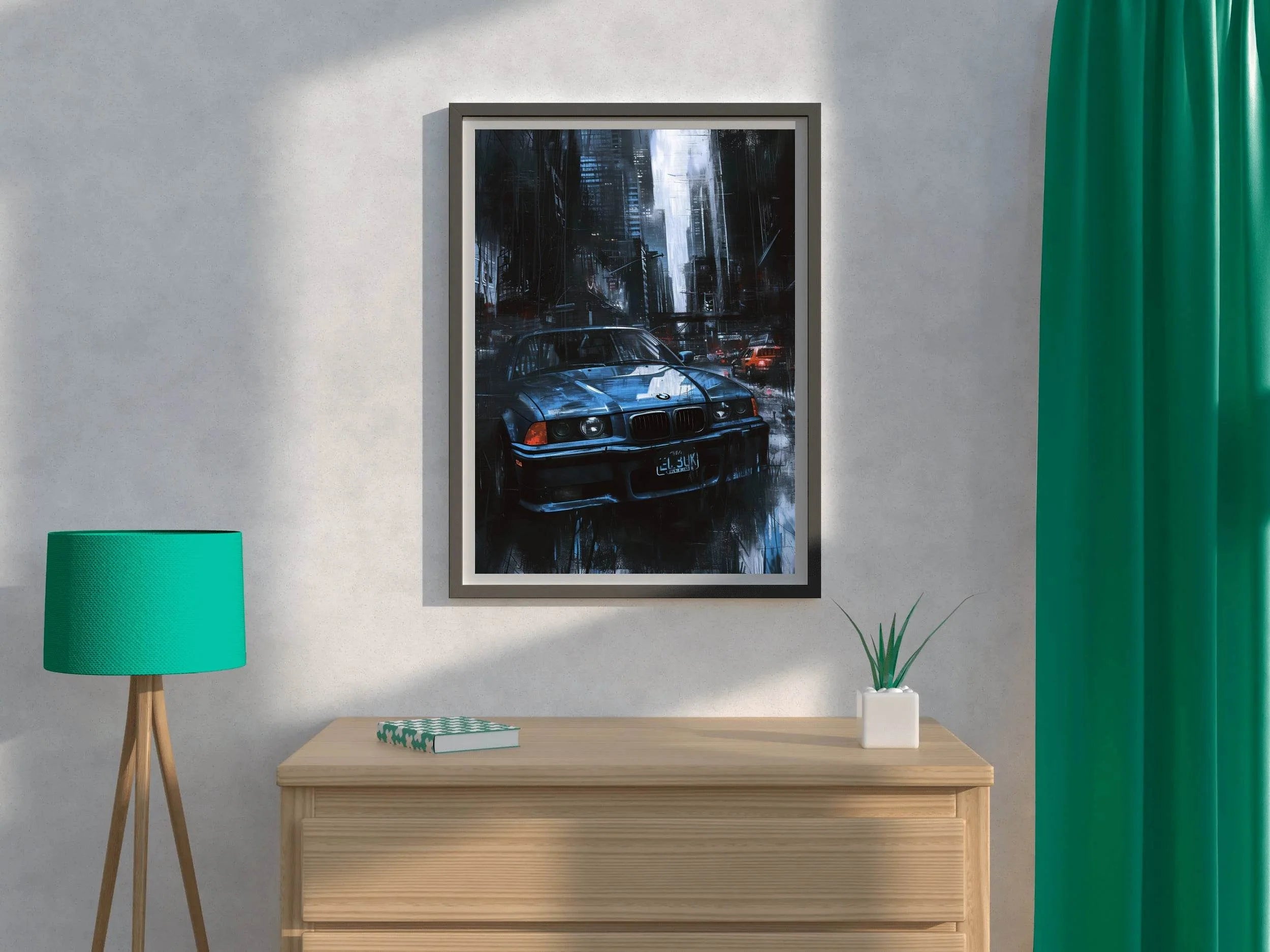 BMW M3 Dark Canvas Wall Art - beink online art store