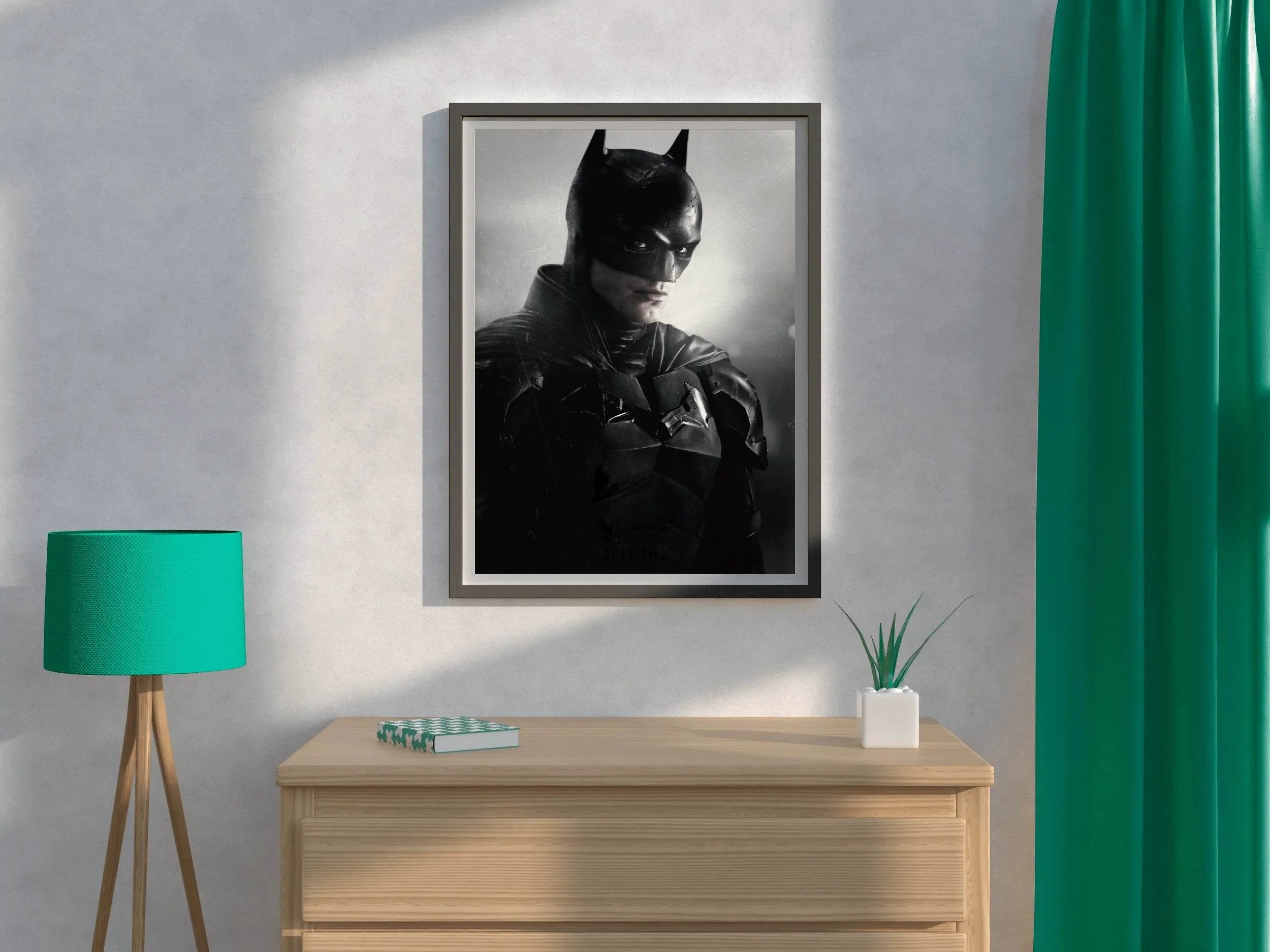 The Batman Black And white Wall Art - beink online art store