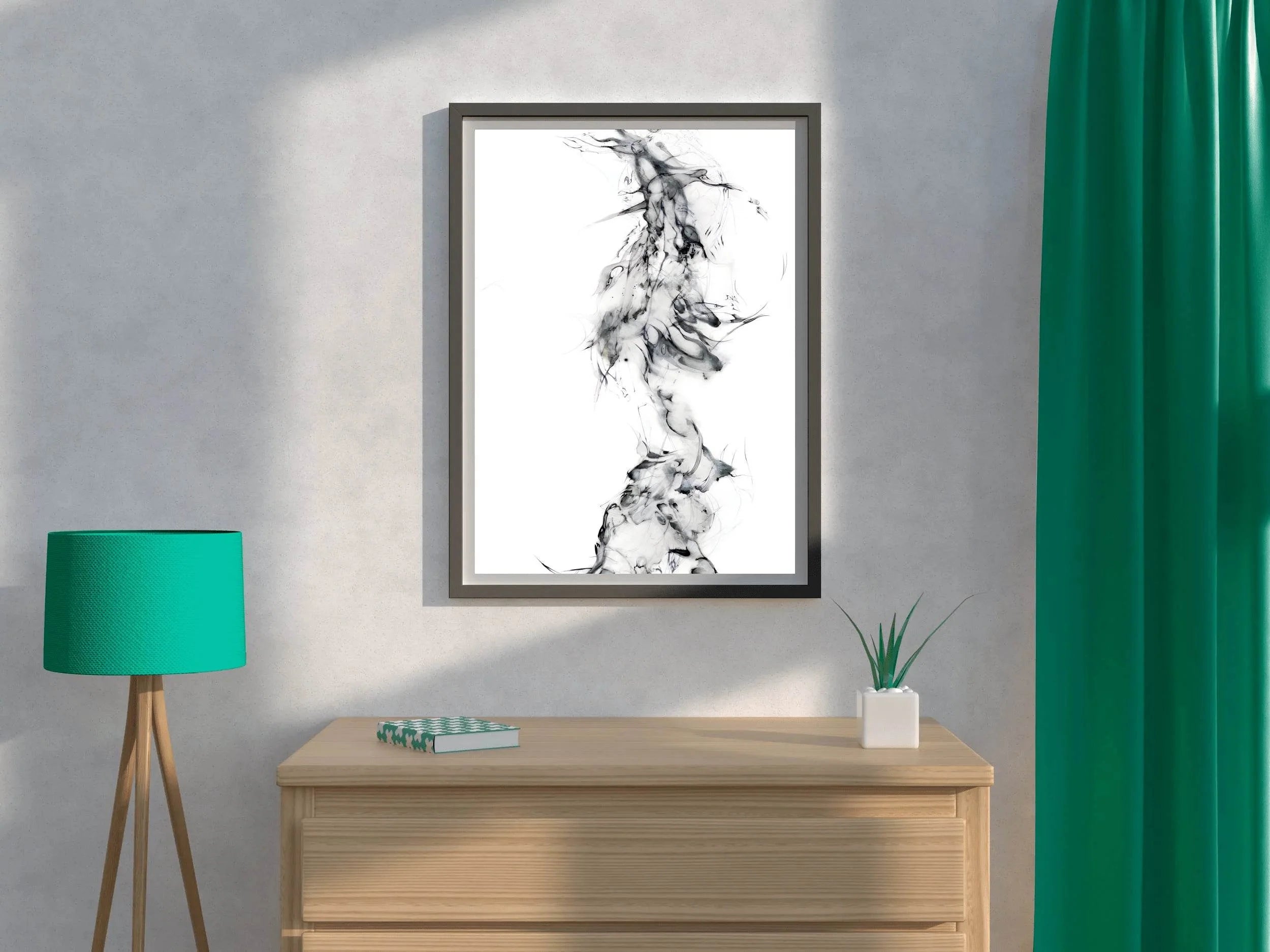 Smoke Transparent Background Wall Art - beink online art store
