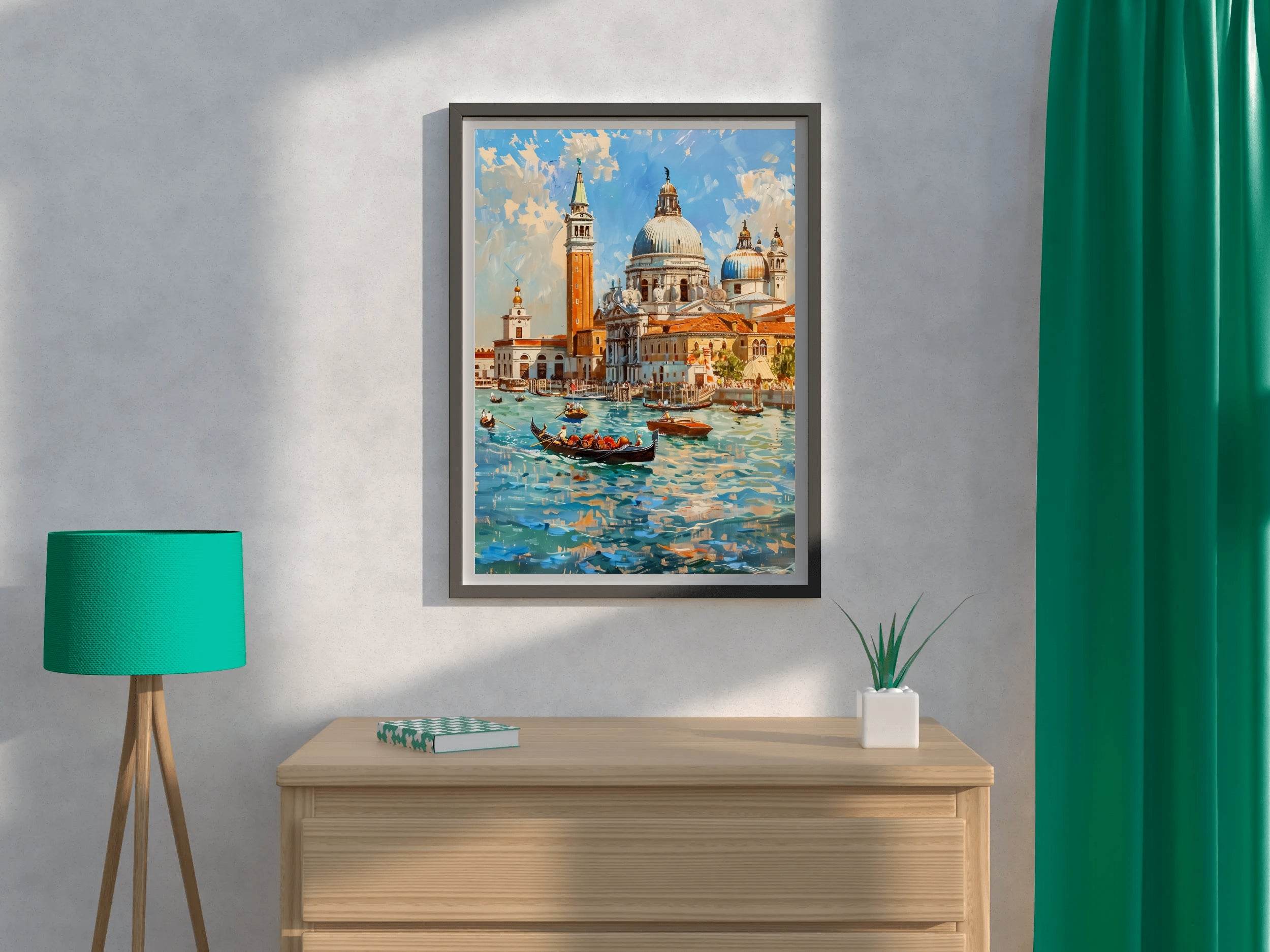 Watercolor Painting Of Venice Italy Wall Art - beink online art store