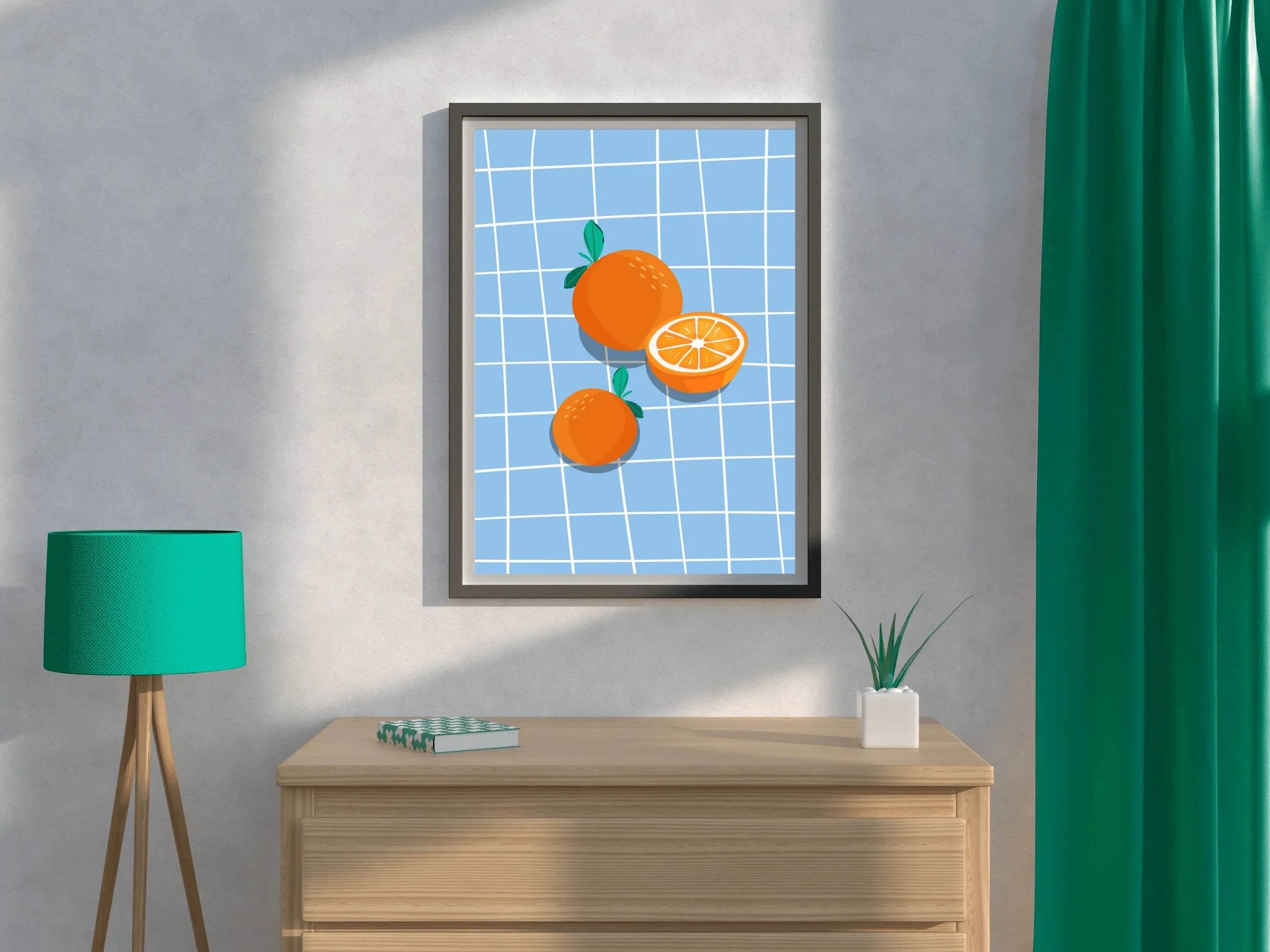 Orange Fruit Painting Wall Art - beink online art store