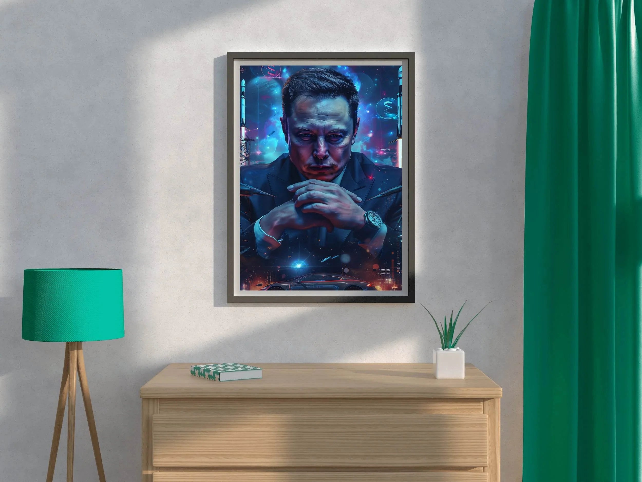 3D Image of Elon Musk Wall Art - beink online art store