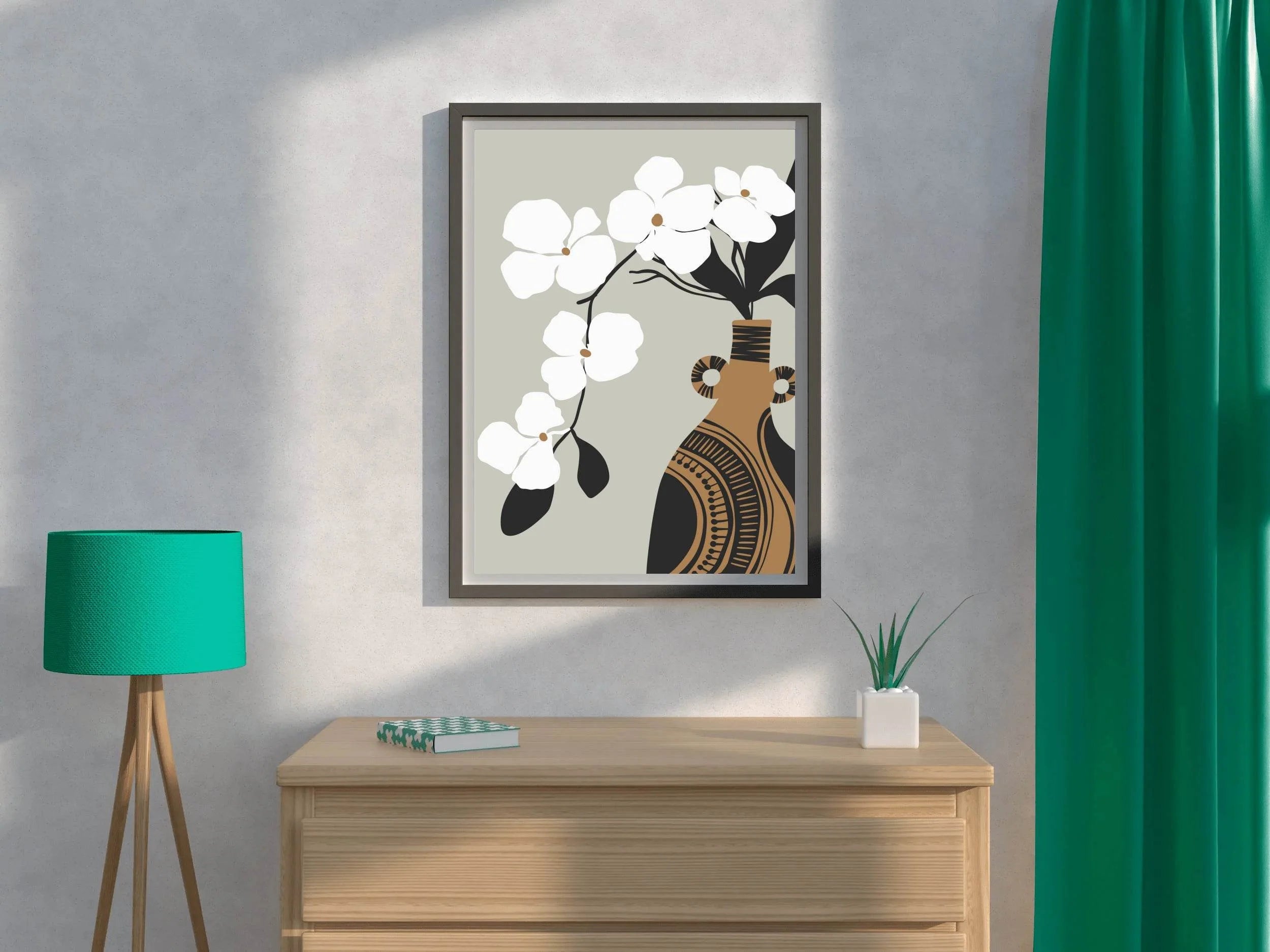 Cherry Blossom Leaves Wall Art - beink online art store