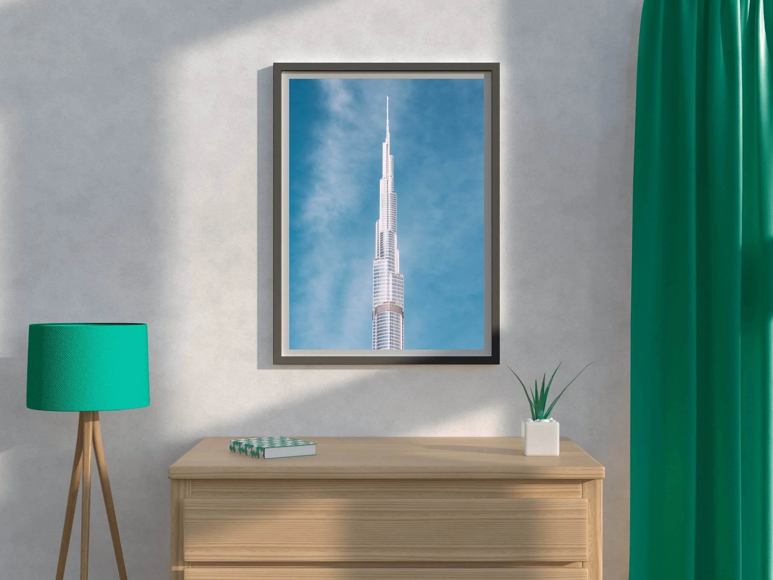 Blue Skies at the Burj Wall Art - beink online art store