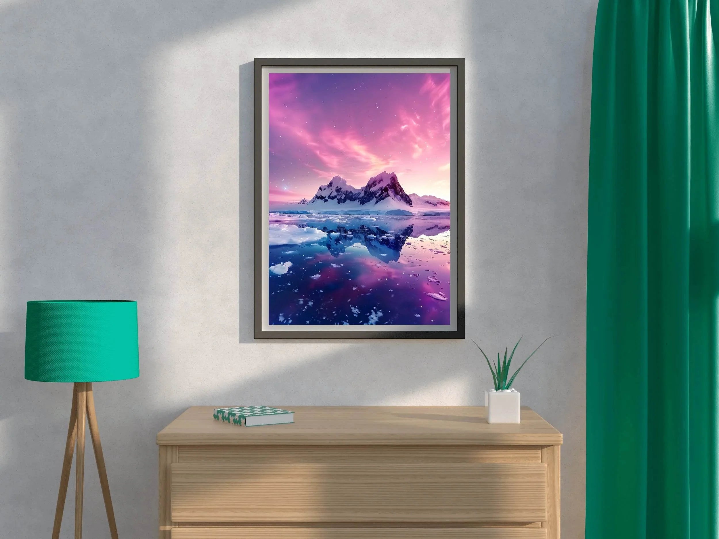 Polar Twilight Reflection Wall Art - beink online art store