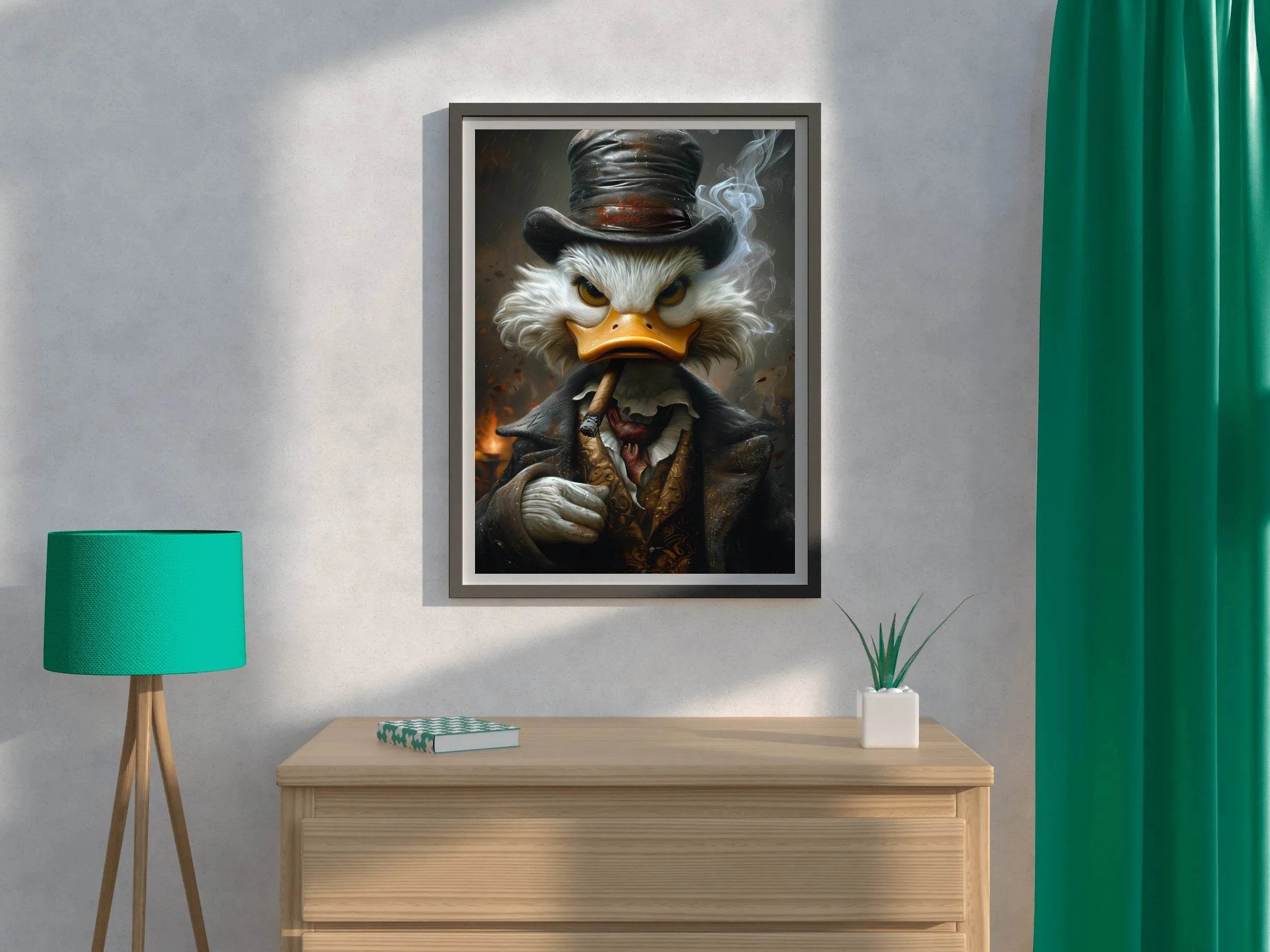 Scroodge McDuck, The Shadow Billionaire Wall Art - beink online art store