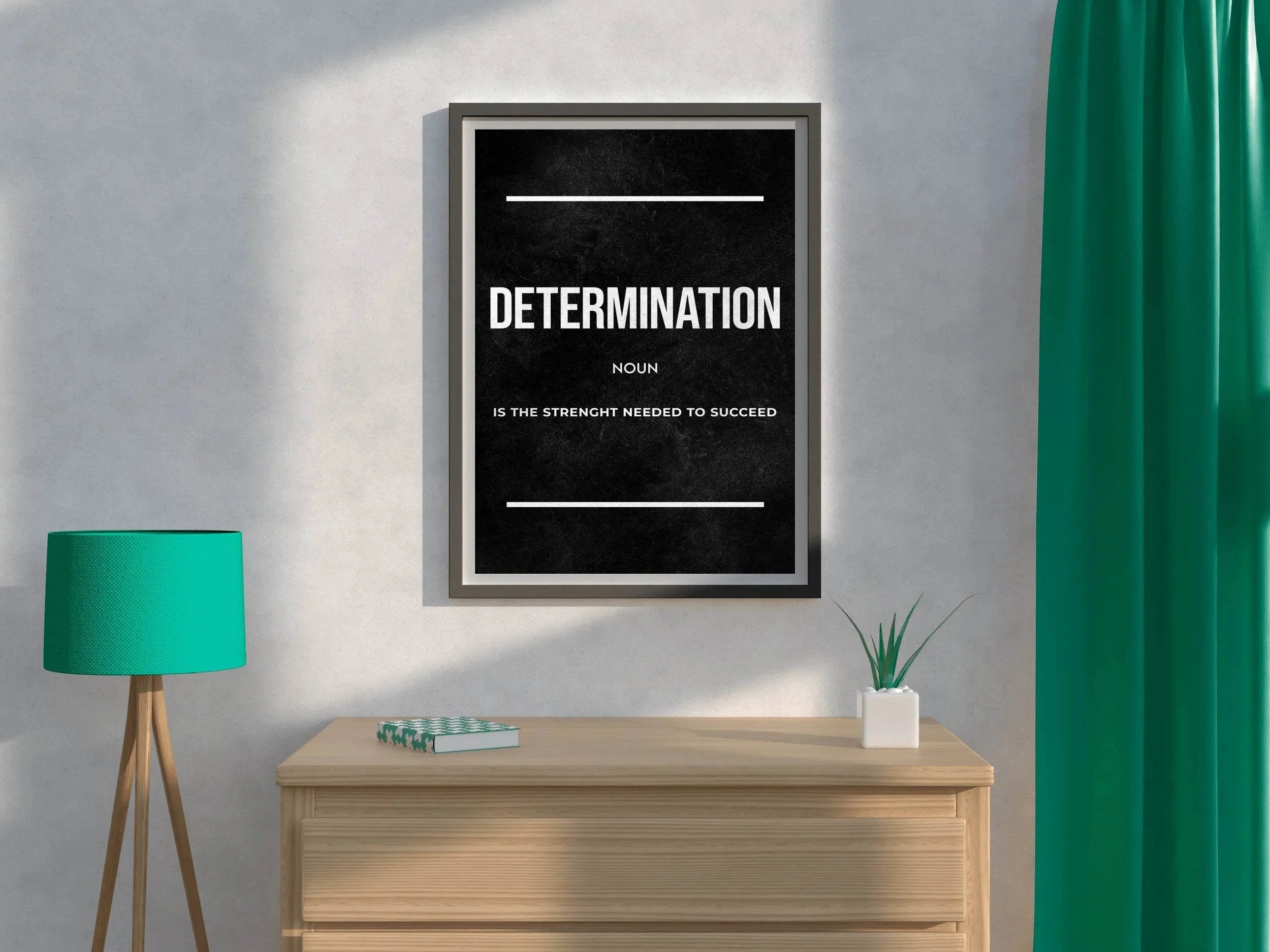 Determination Definition Wall Art - beink online art store