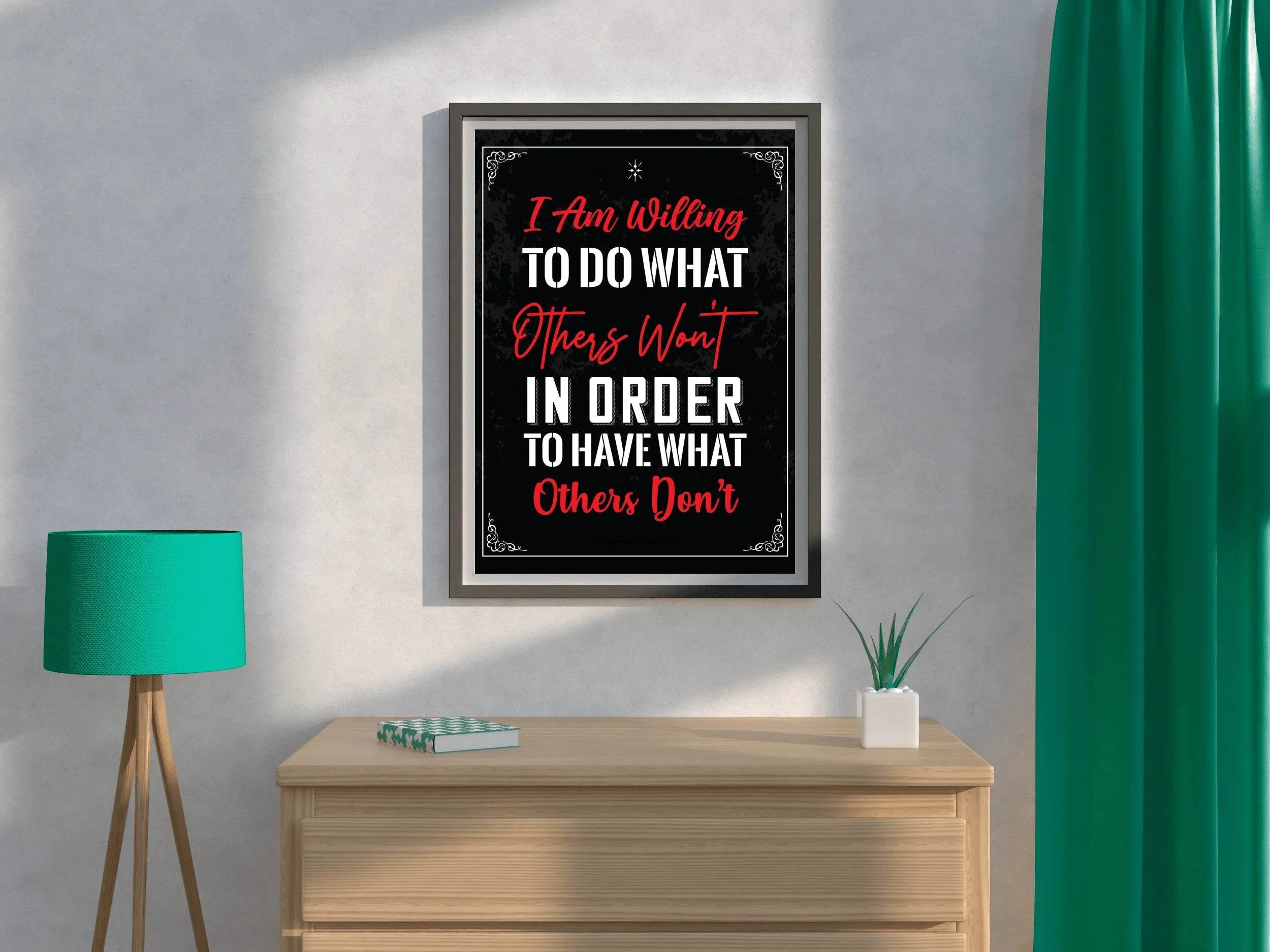 Determination Quote Wall Are - beink online art store