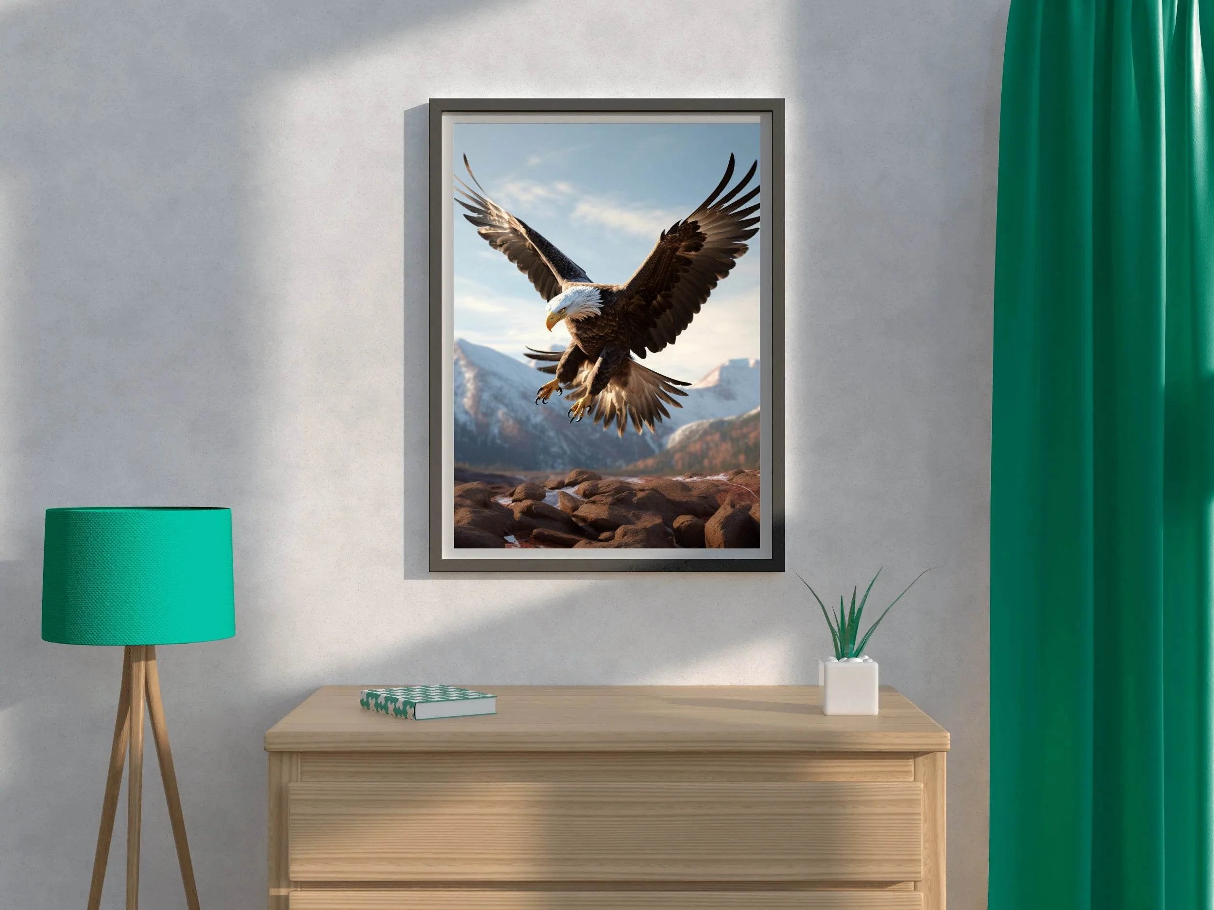 Bald Eagle Wild View Wall Art - beink online art store